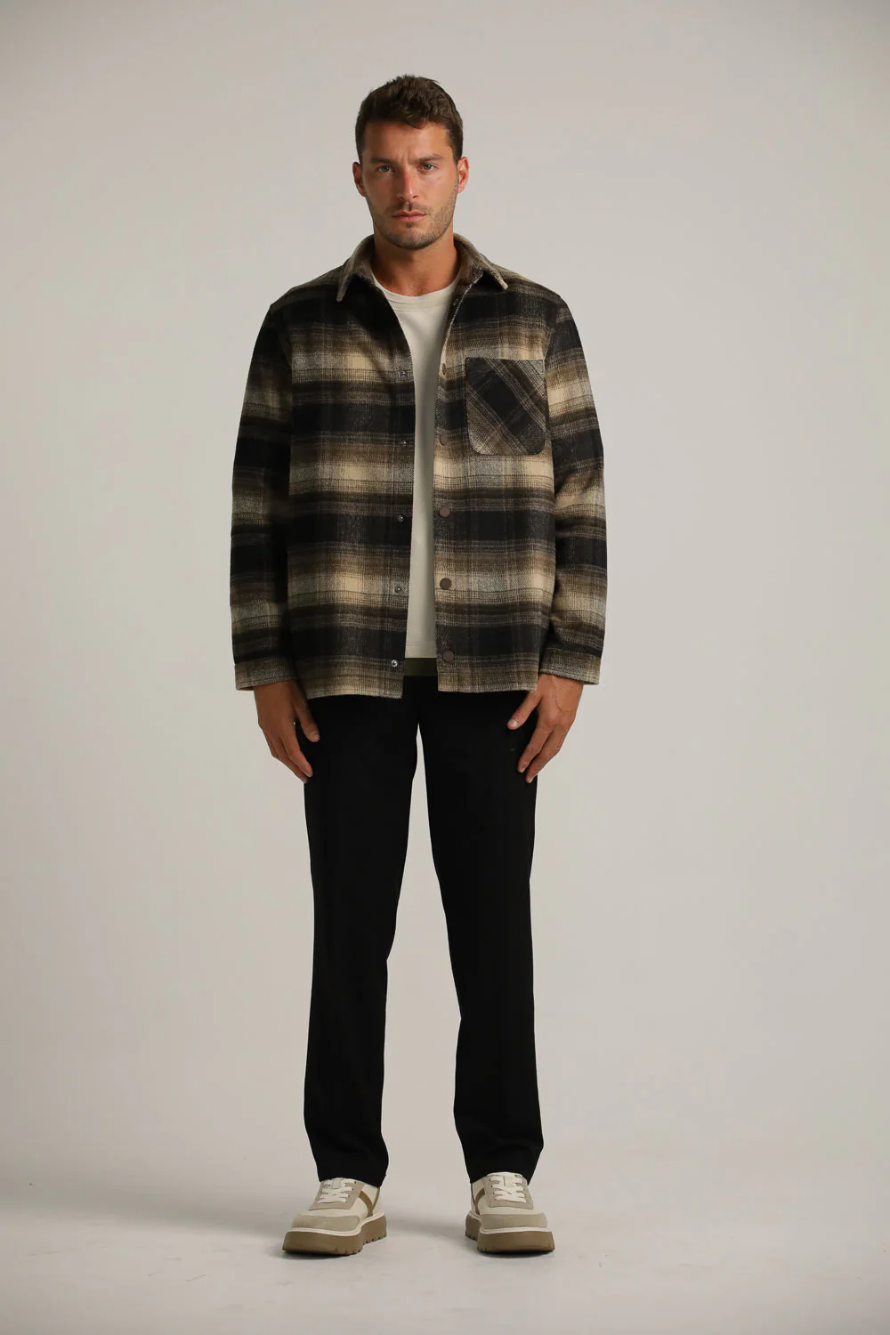 Plaid Flannel Overshirt - Image 3