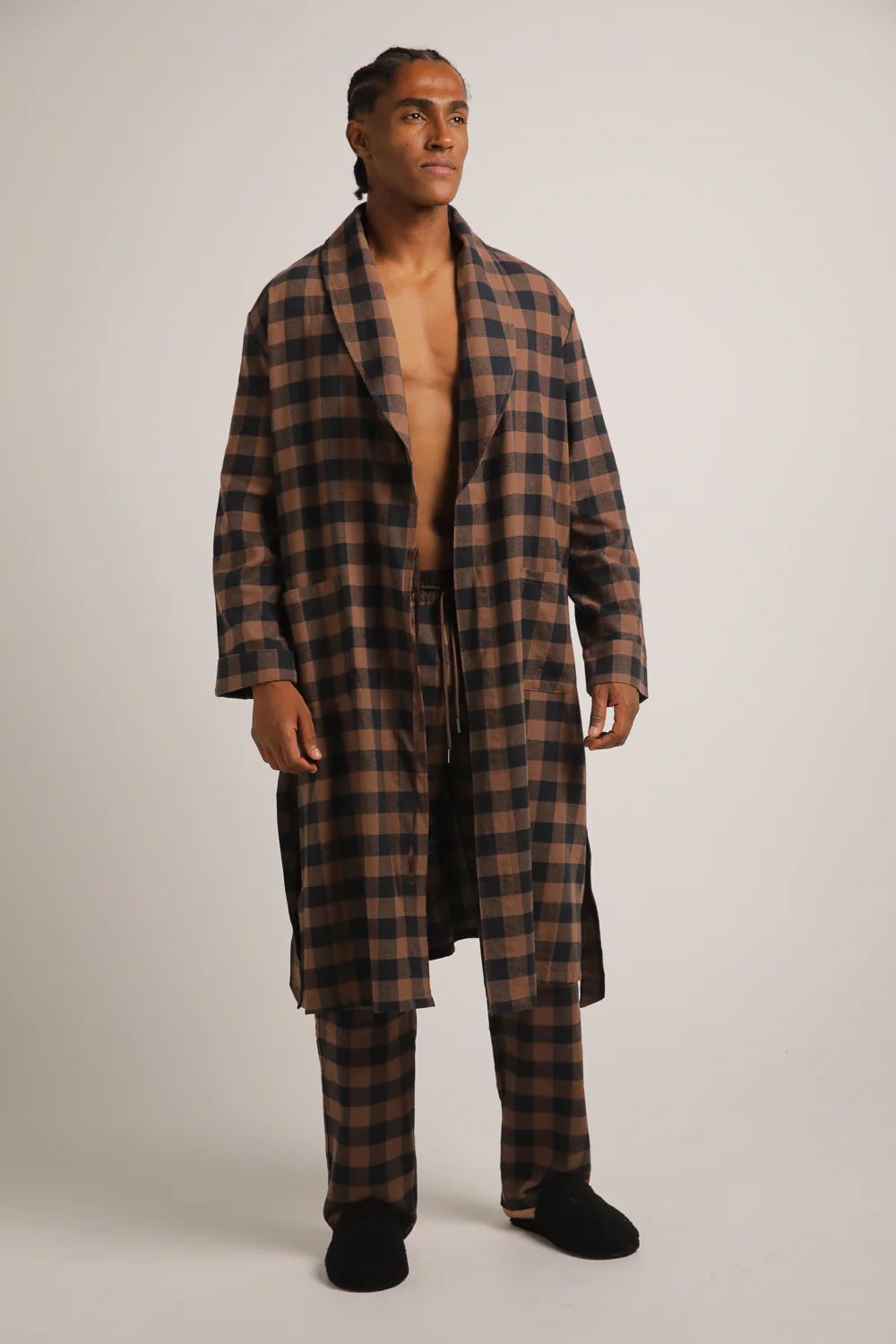 Plaid Flannel Robe - Image 5