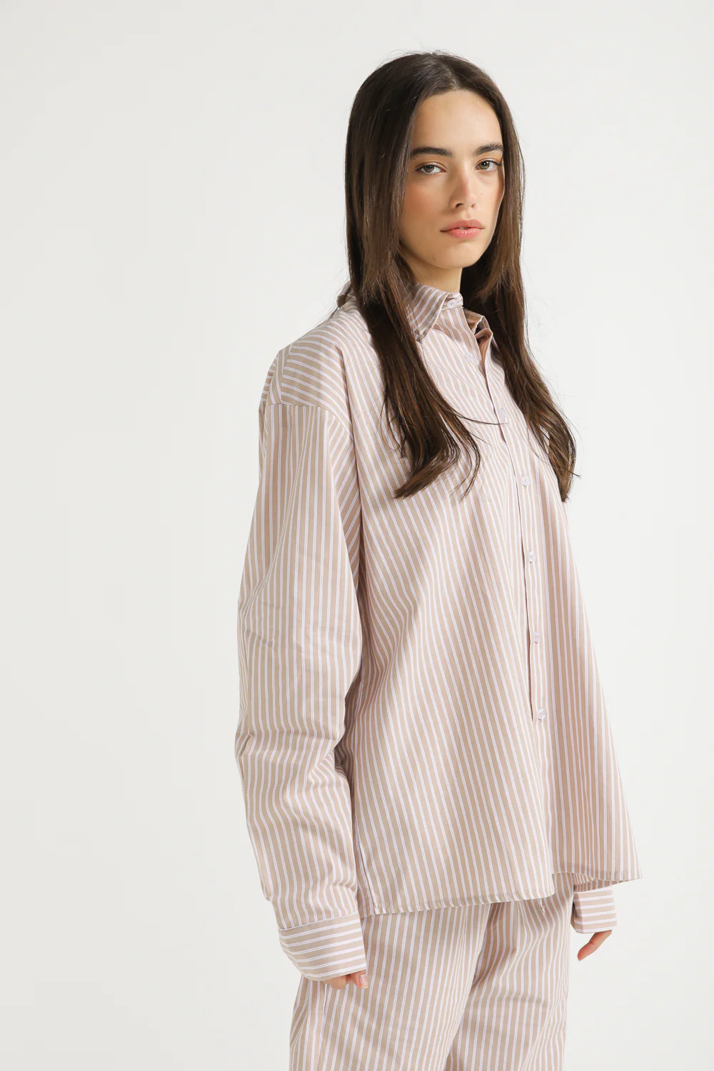 Oversized Stripe Cotton Poplin Shirt - Image 4