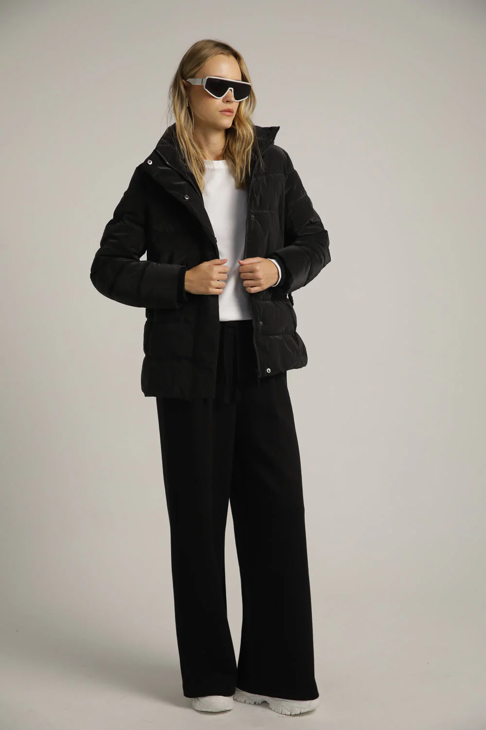 Belted Puffer Coat - Image 5