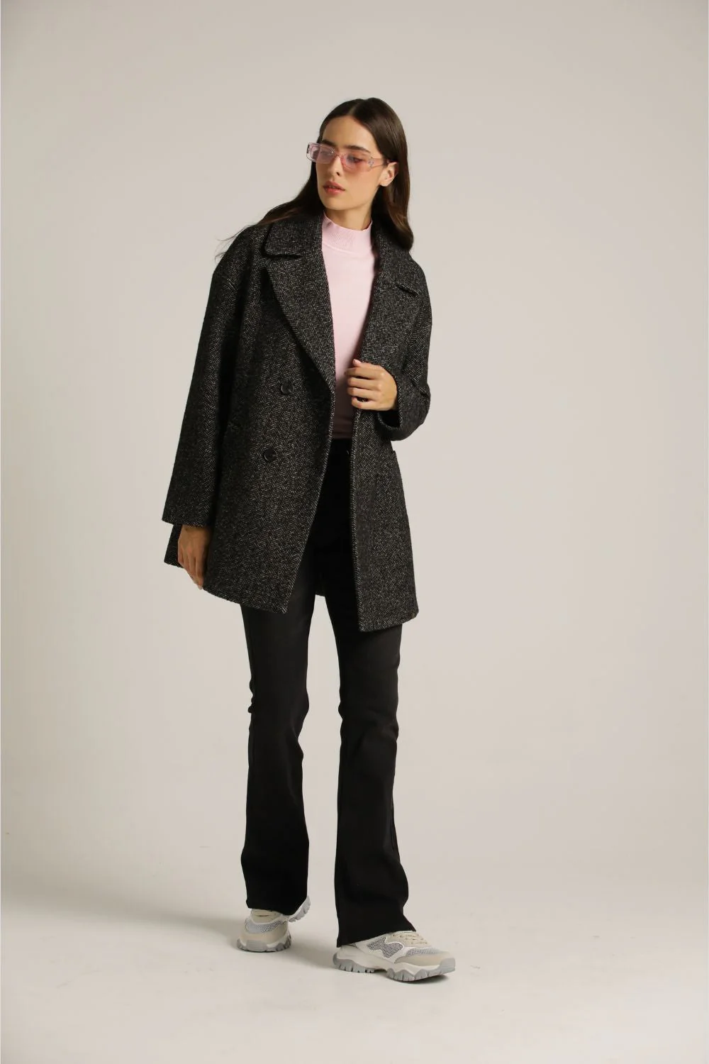 Tailored Textured Coat