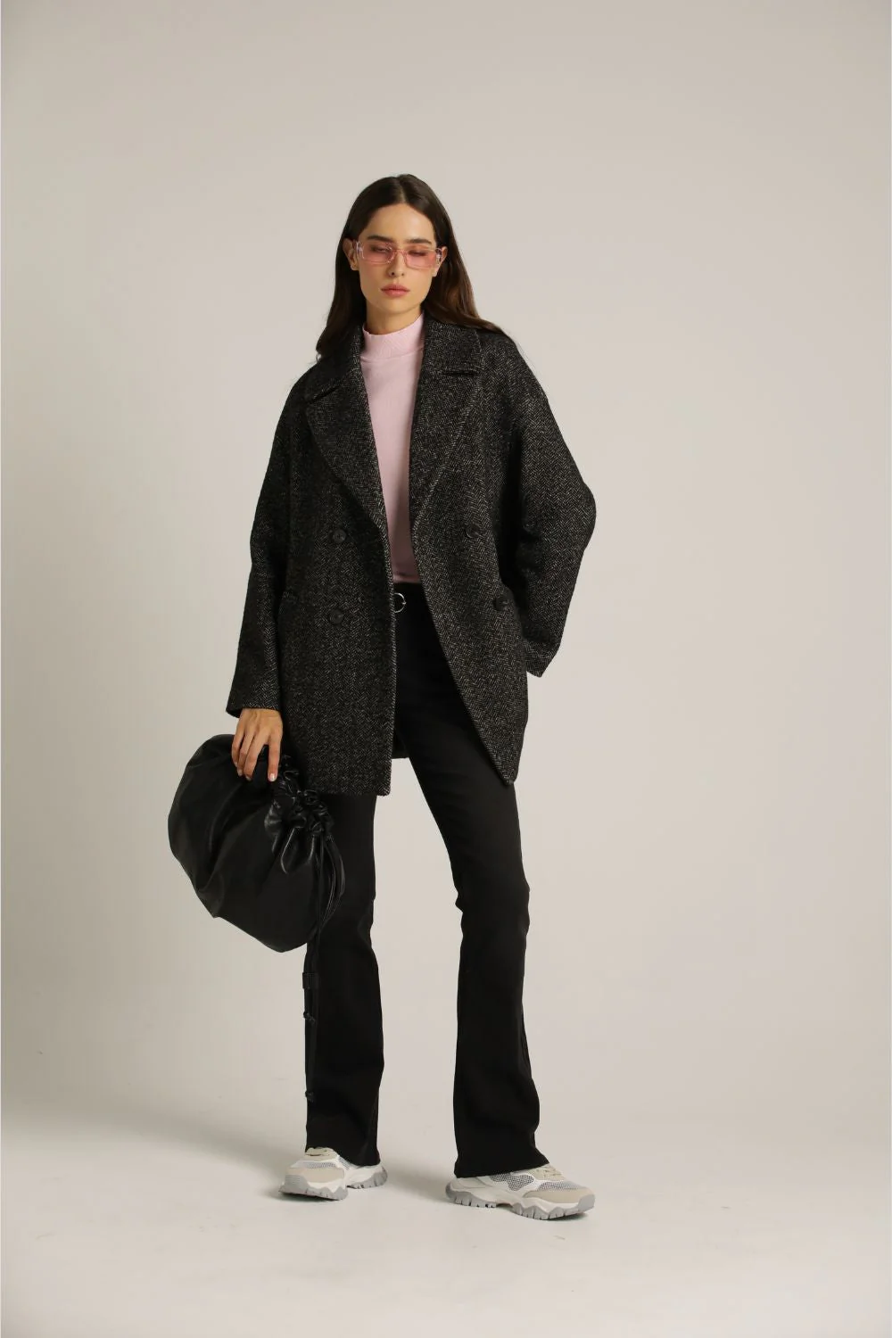 Tailored Textured Coat - Image 5