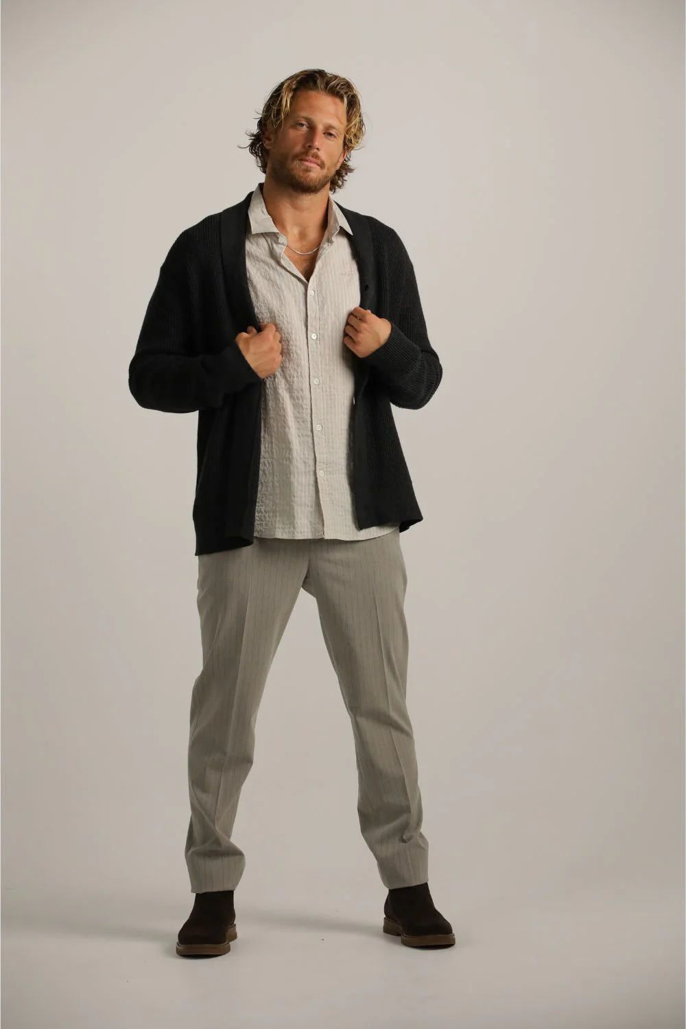 Rib Knit Cardigan - Image 10