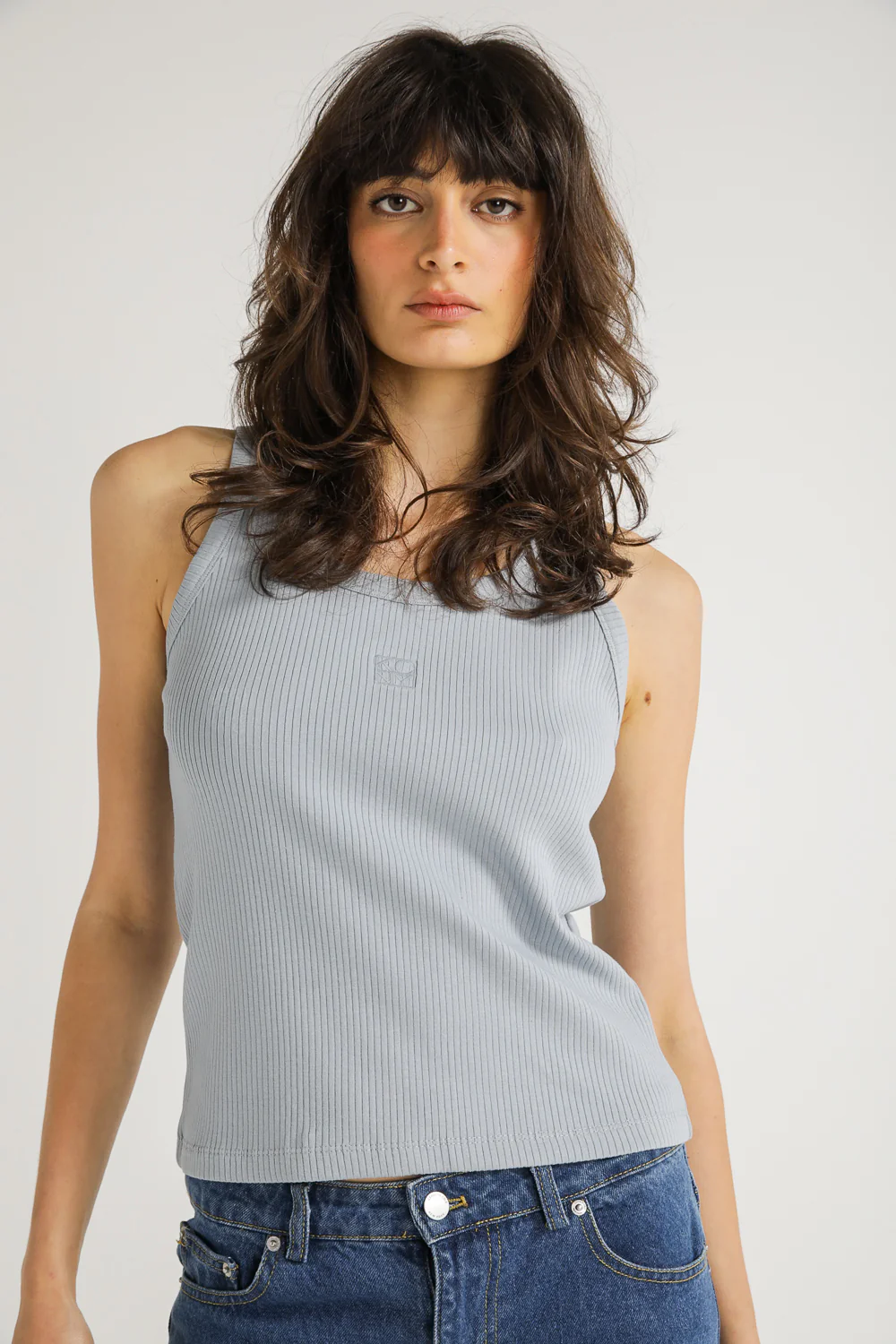Rib Knit Tank Top With Logo - Image 10