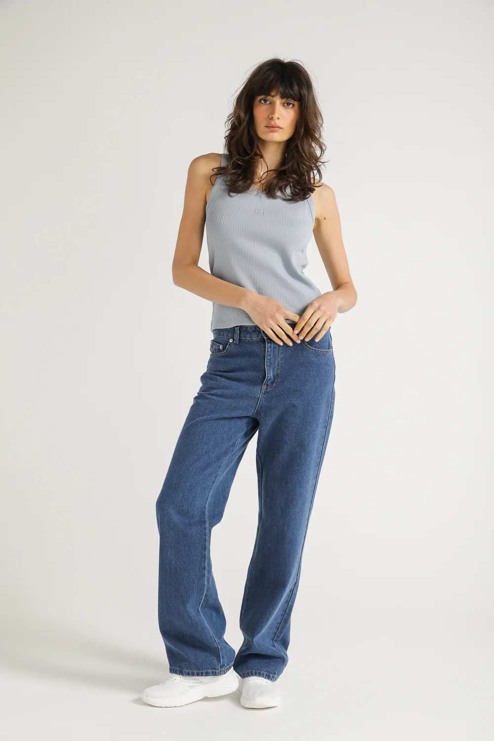 Rib Knit Tank Top With Logo - Image 11