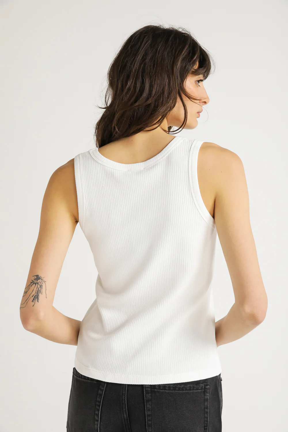 Rib Knit Tank Top With Logo - Image 15