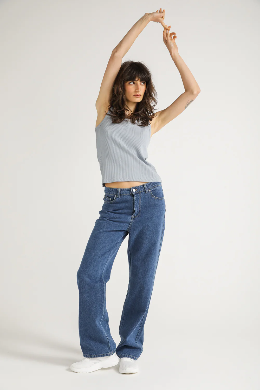 Rib Knit Tank Top With Logo - Image 9