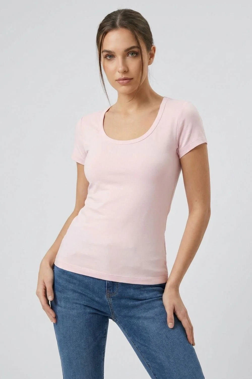 Round Neck Short-Sleeve Shirt - Image 4