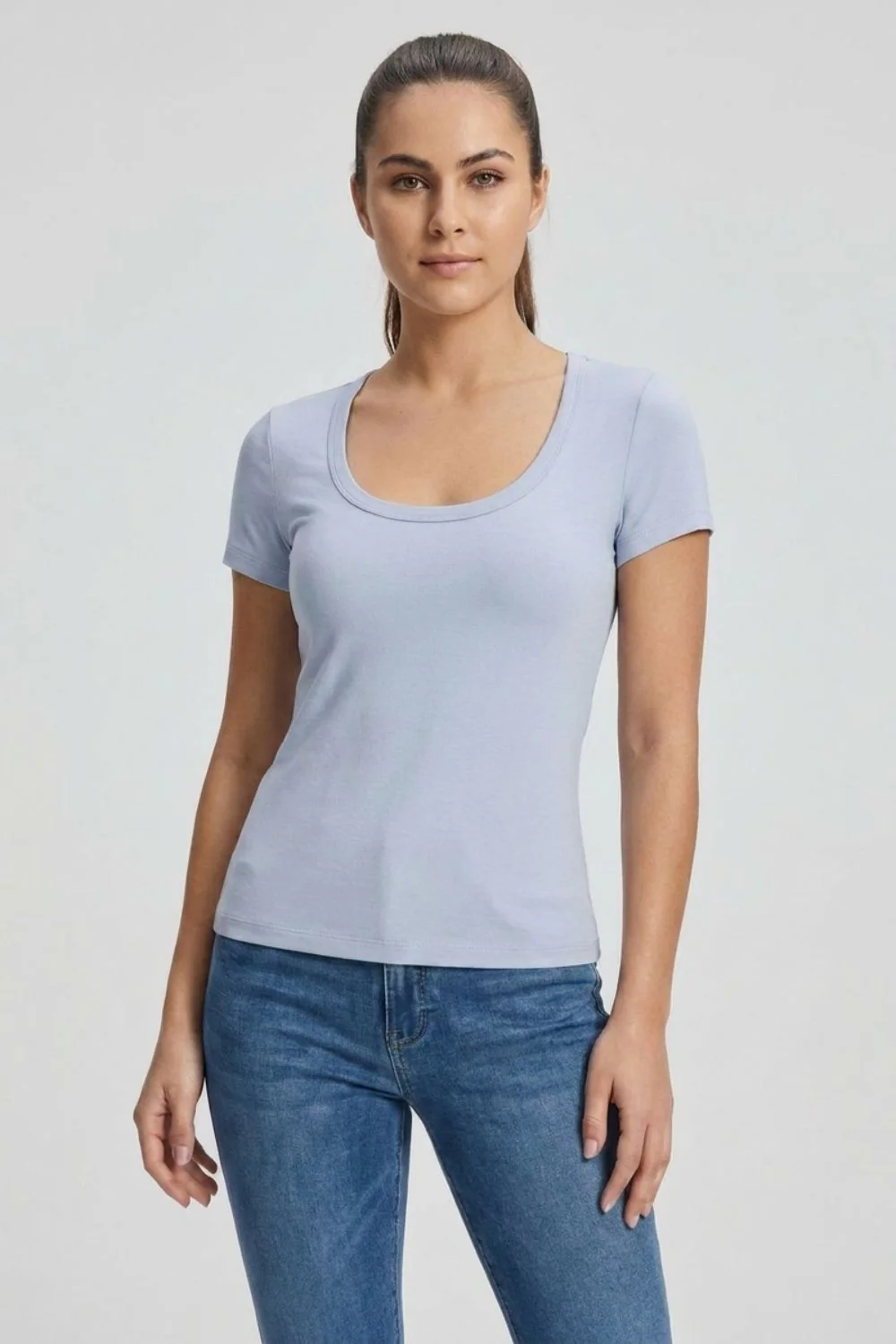 Round Neck Short-Sleeve Shirt - Image 6