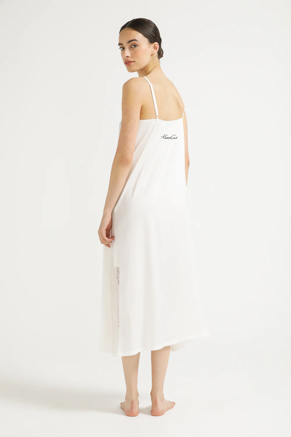 Satin Slip Dress - Image 3