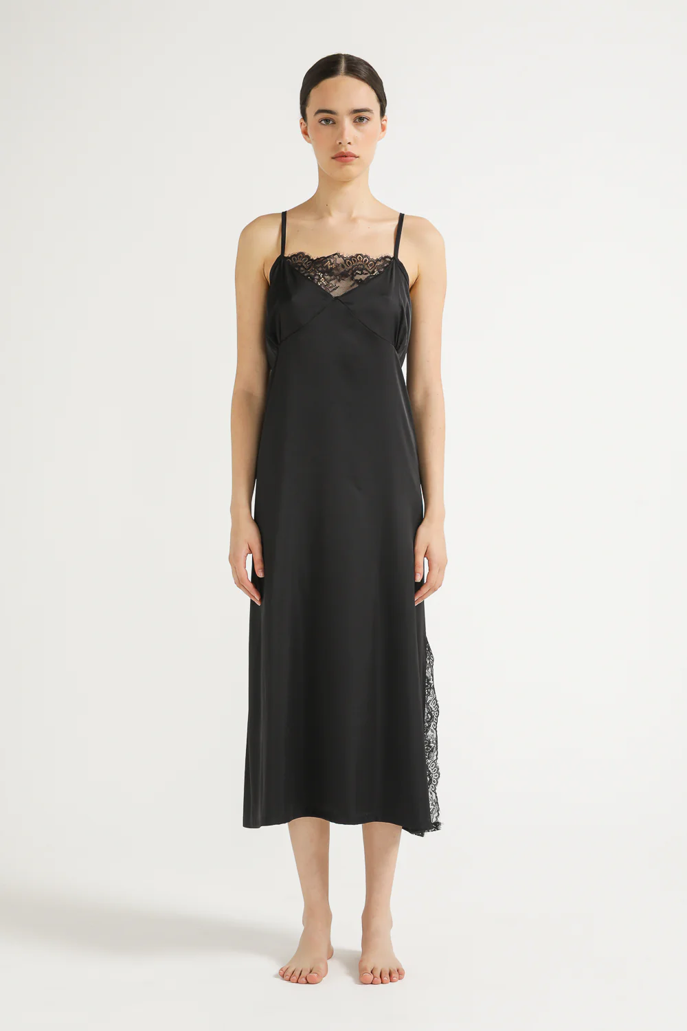 Satin Slip Dress - Image 4