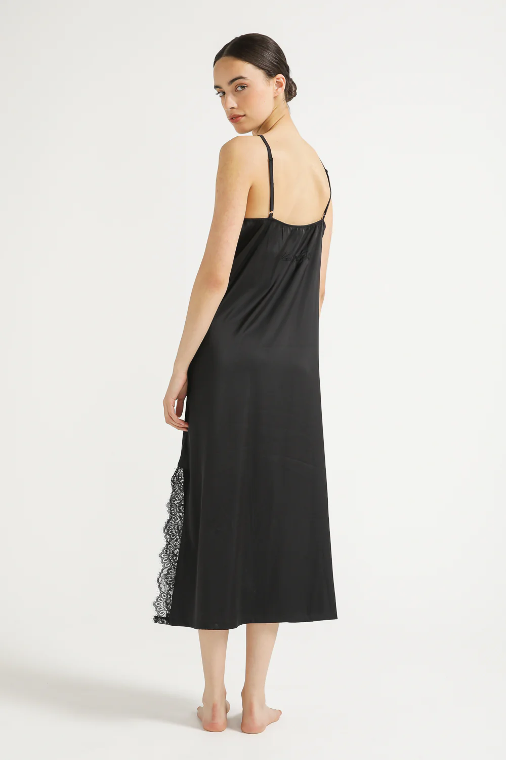 Satin Slip Dress - Image 7