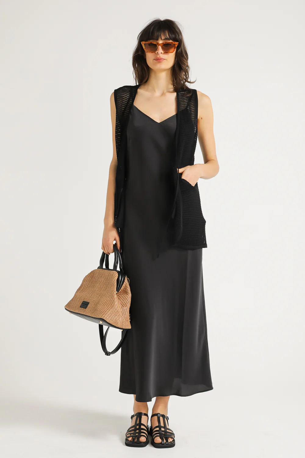Satin Slip Dress - Image 3