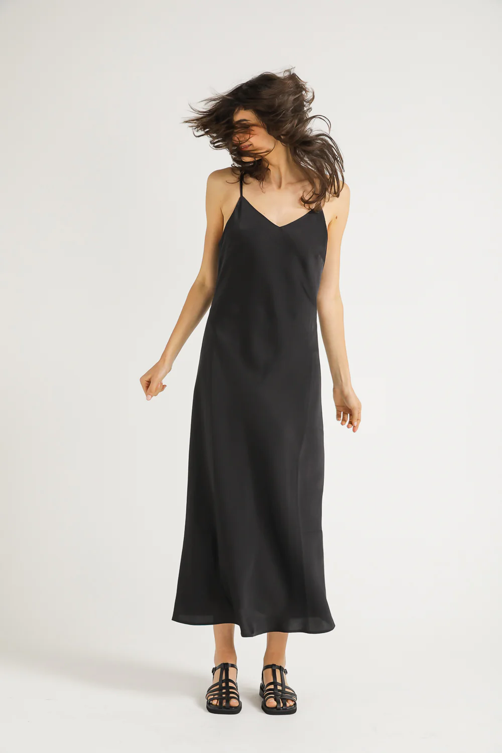Satin Slip Dress - Image 4