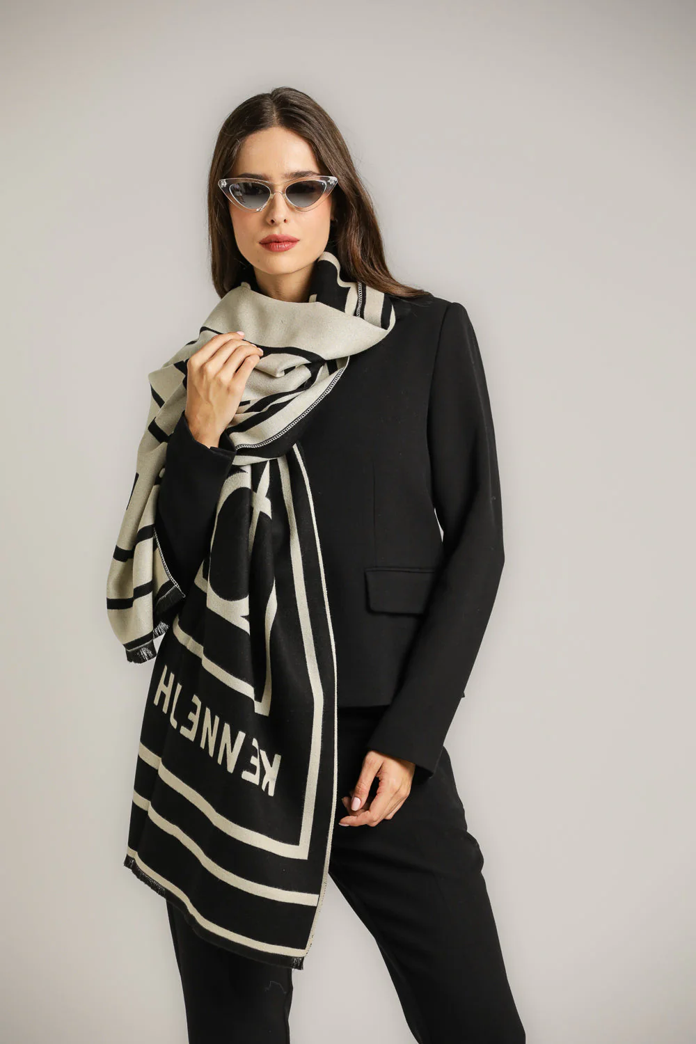 Graphic Jacquard Scarf - Image 3