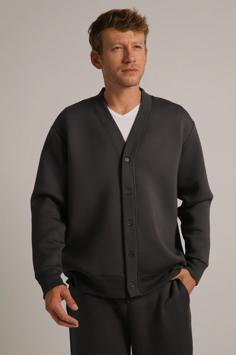Scuba Buttoned Jacket - Image 6