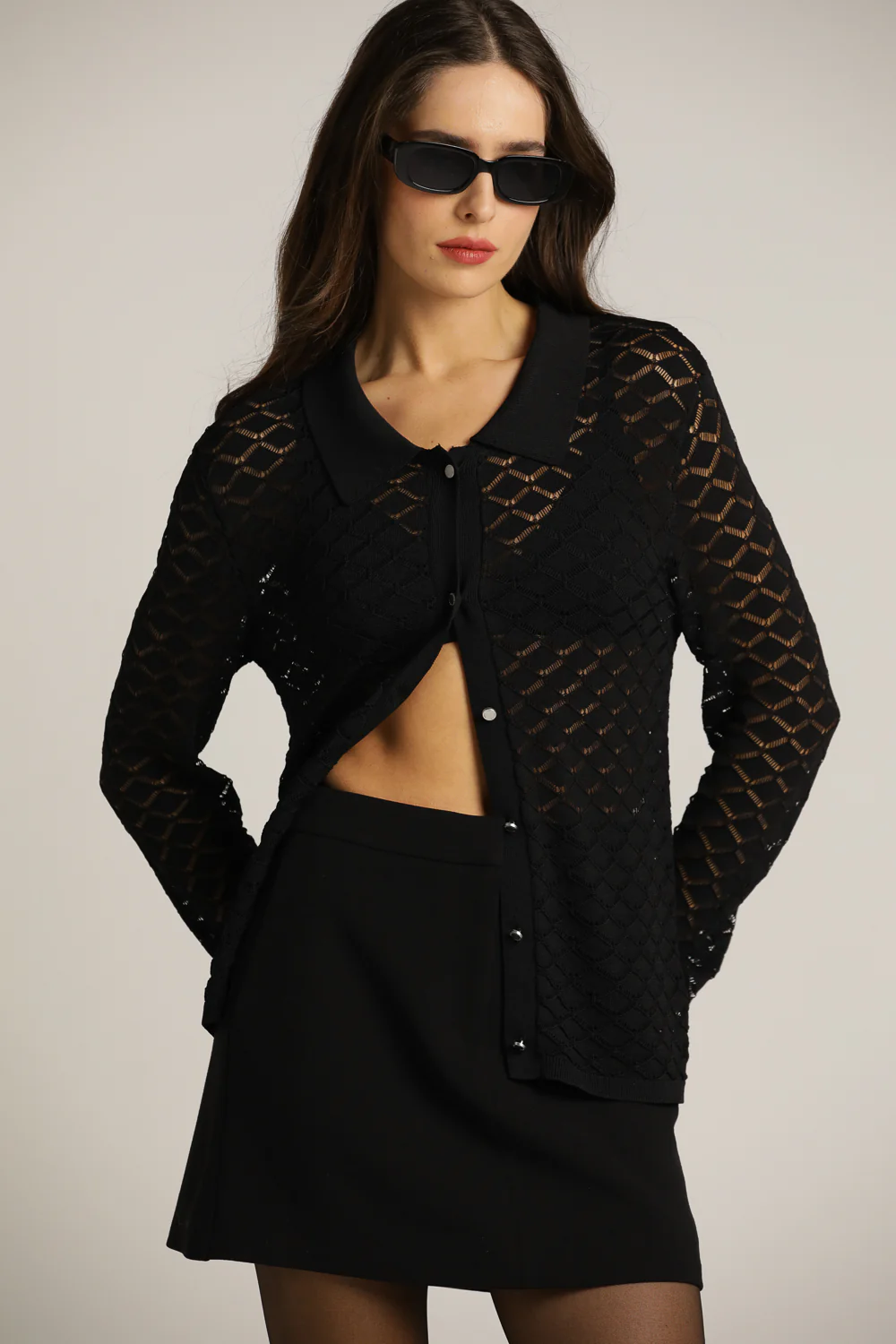 Sheer Knit Cardigan