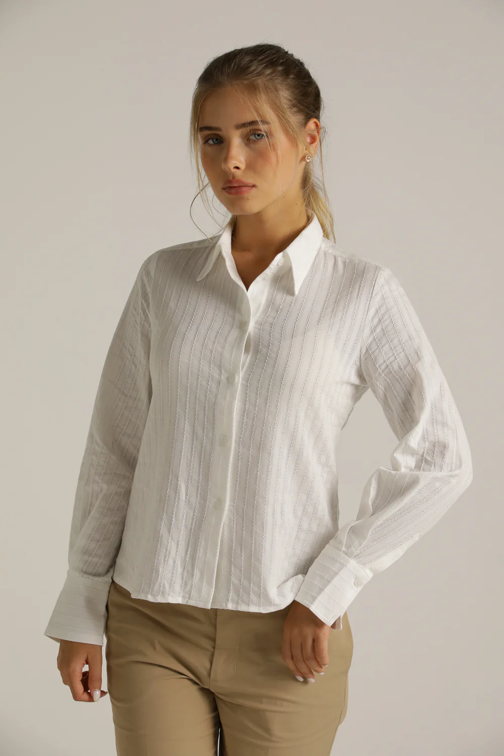 Striped Cotton Blouse