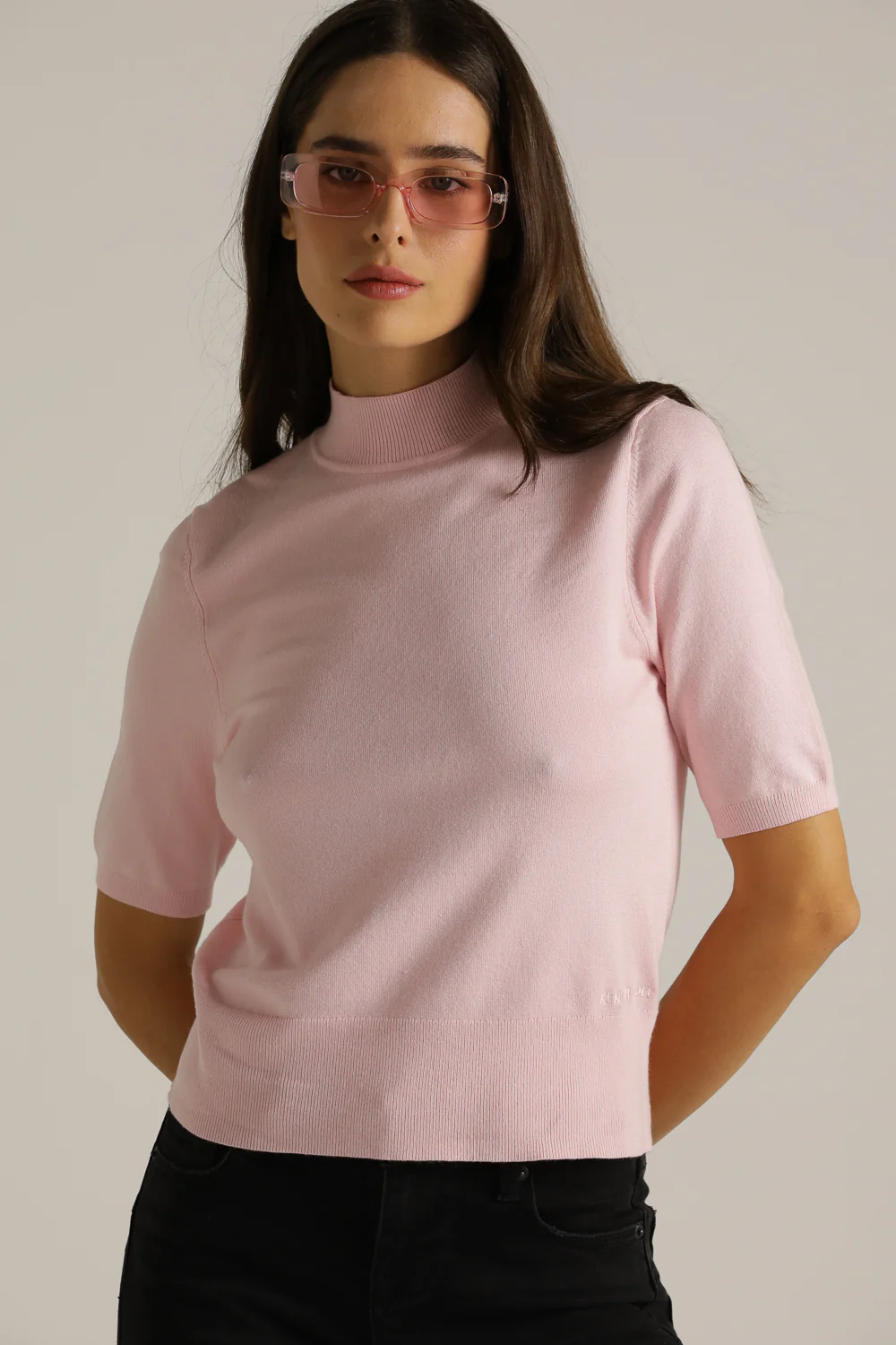 Short Sleeve Turtleneck Knit - Image 3