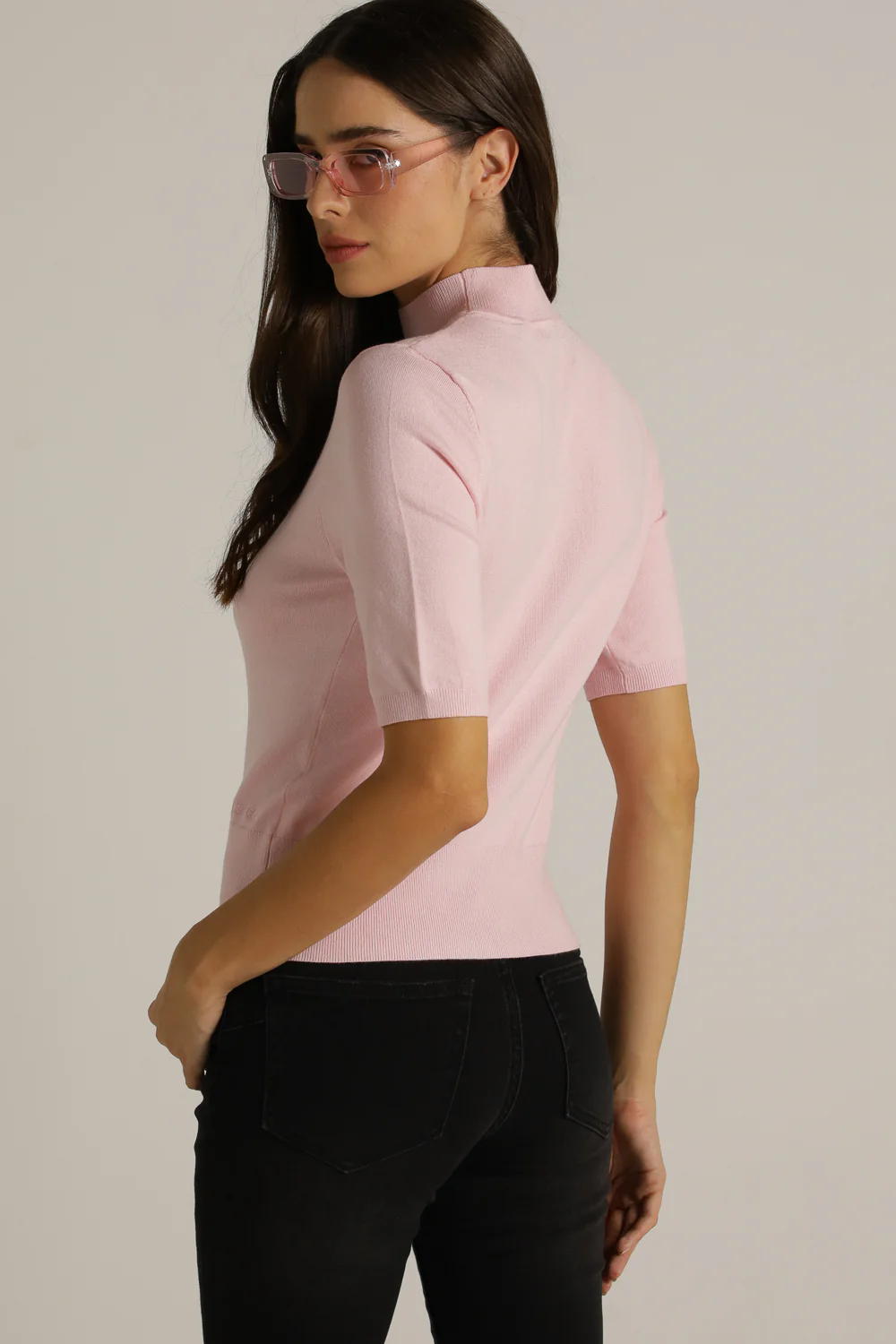 Short Sleeve Turtleneck Knit - Image 4