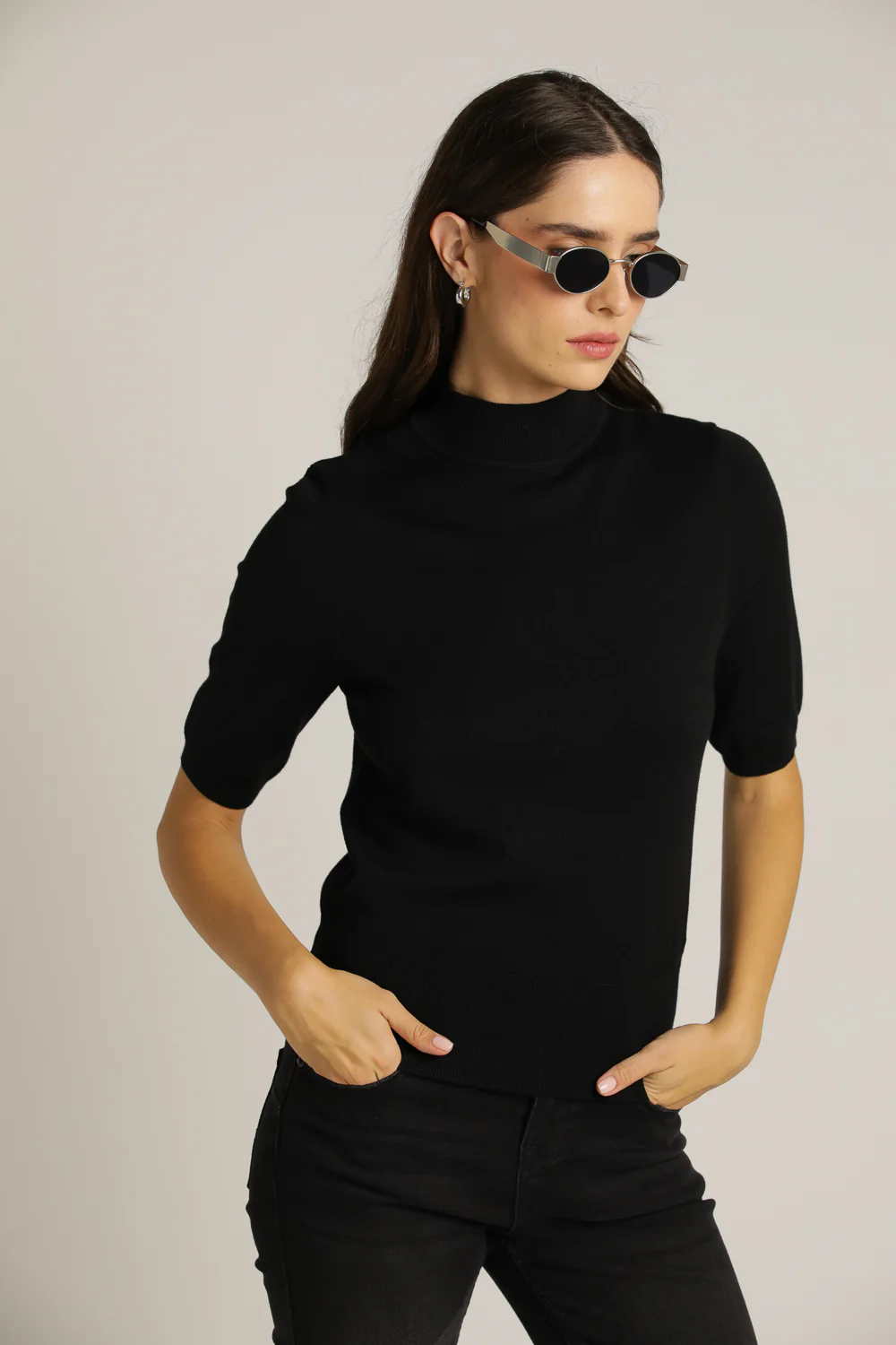 Short Sleeve Turtleneck Knit - Image 7