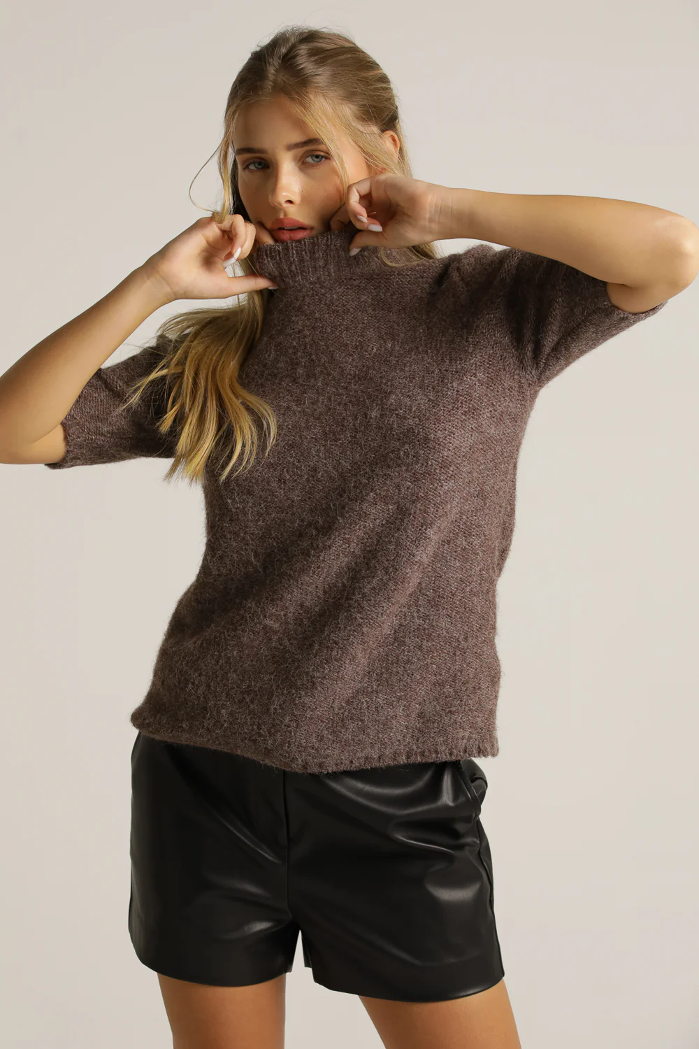 High Neck Knit Top - Image 2