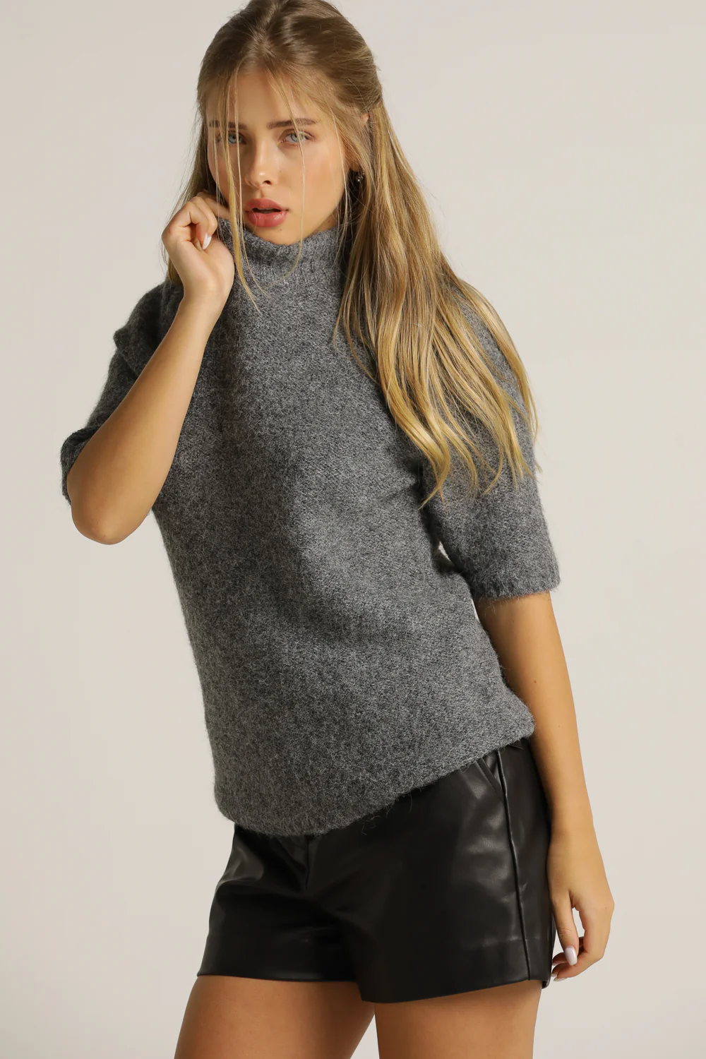High Neck Knit Top - Image 9
