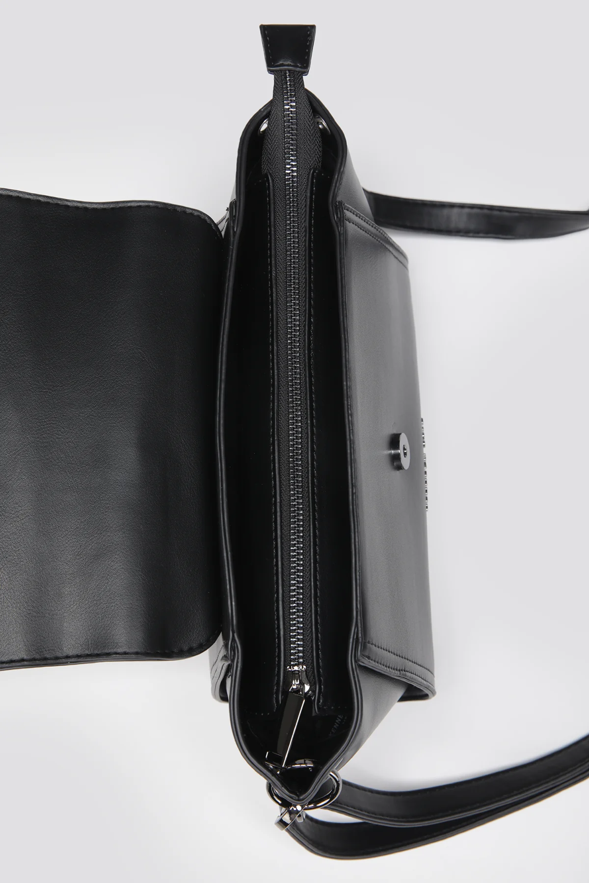 Faux Leather Shoulder Bag - Image 10