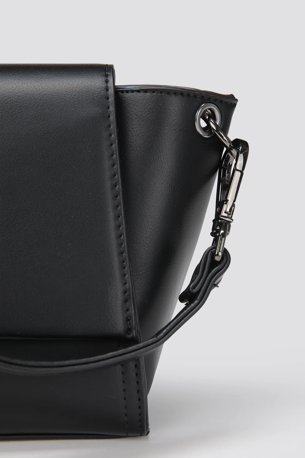 Faux Leather Shoulder Bag - Image 11