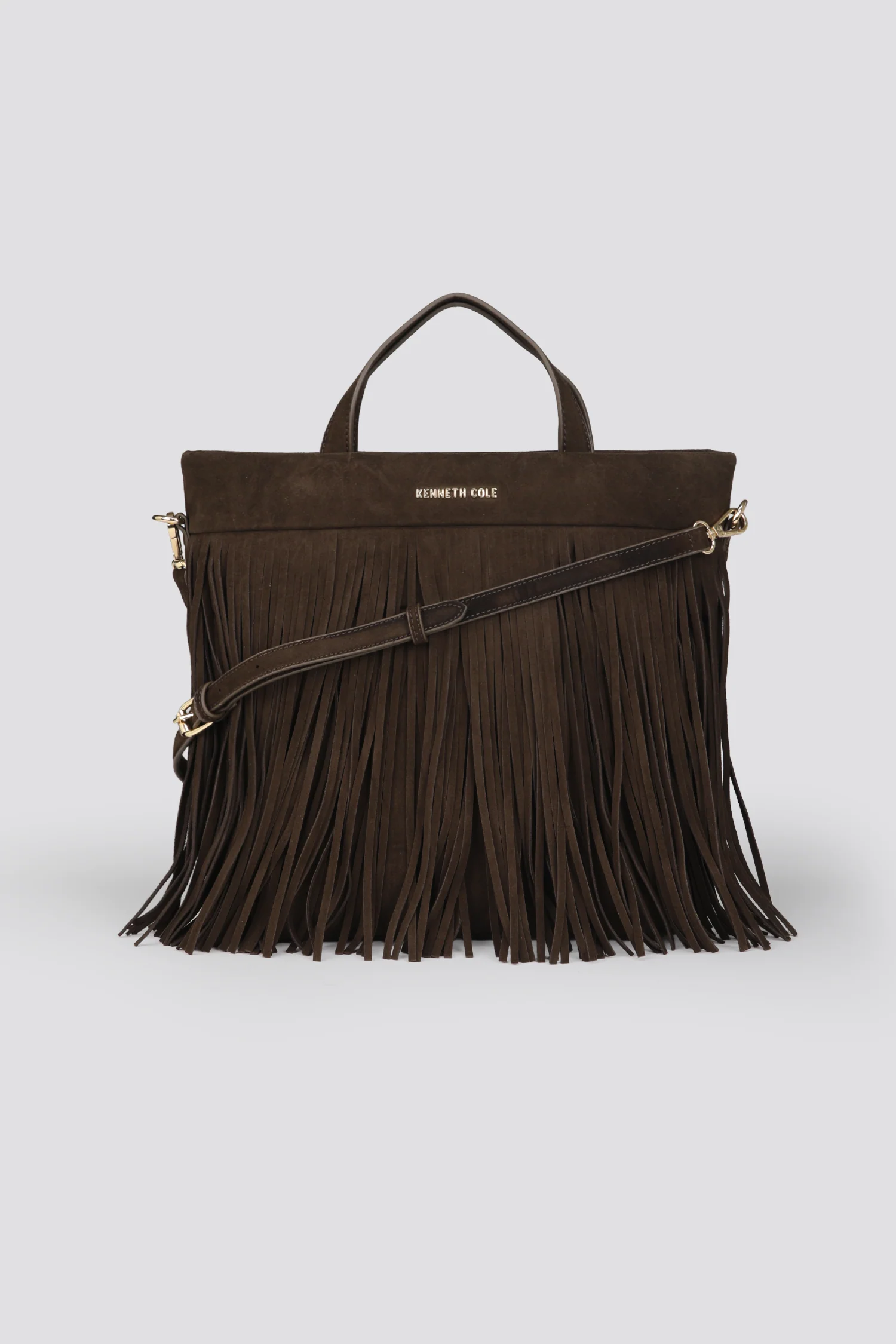 Fringe Suede Effect Crossbody Bag