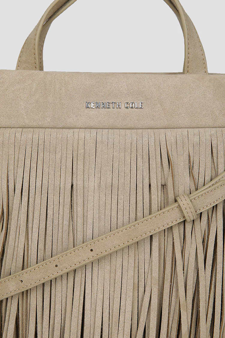 Fringe Suede Effect Crossbody Bag - Image 14
