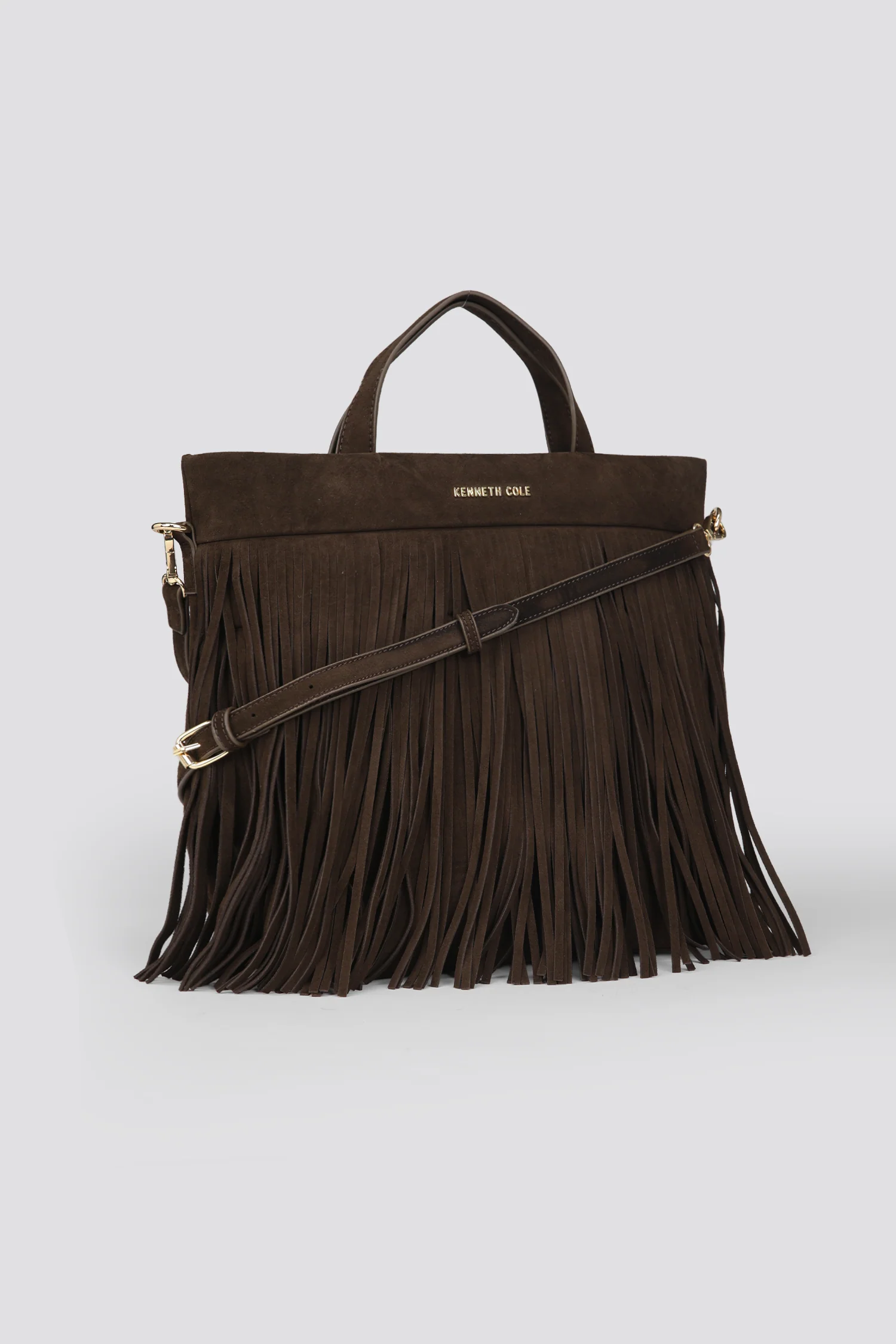 Fringe Suede Effect Crossbody Bag - Image 2