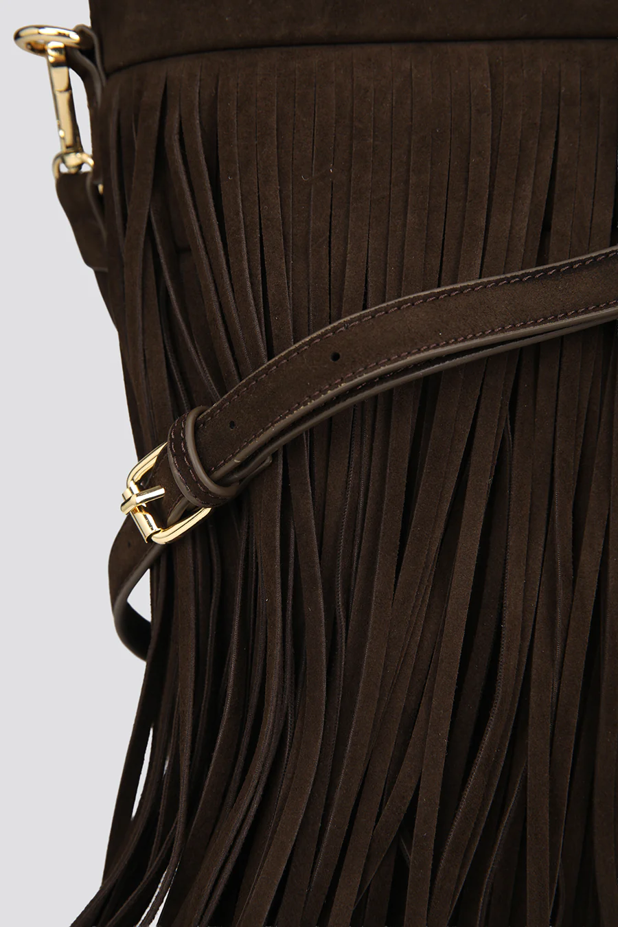 Fringe Suede Effect Crossbody Bag - Image 4