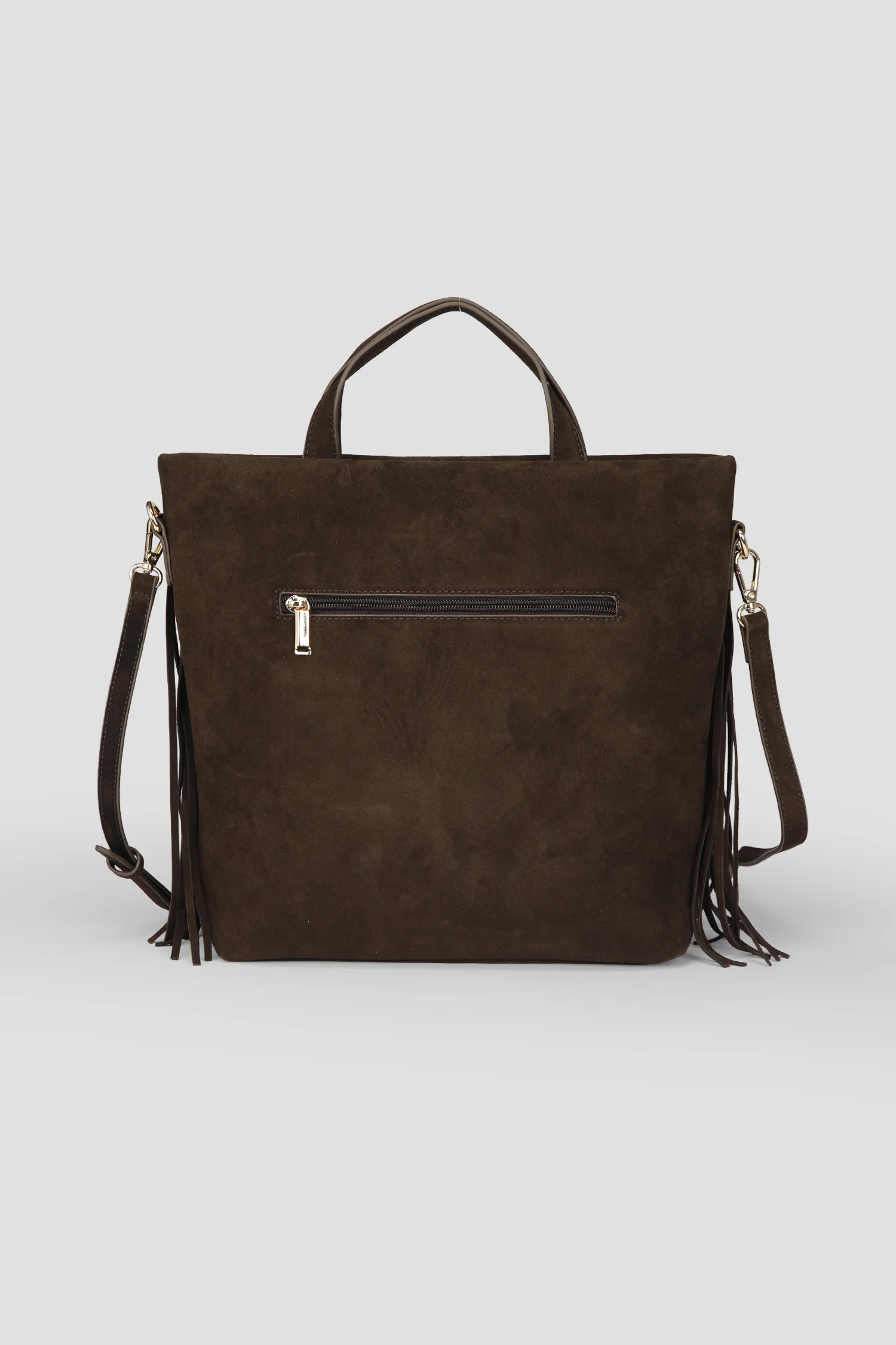 Fringe Suede Effect Crossbody Bag - Image 5