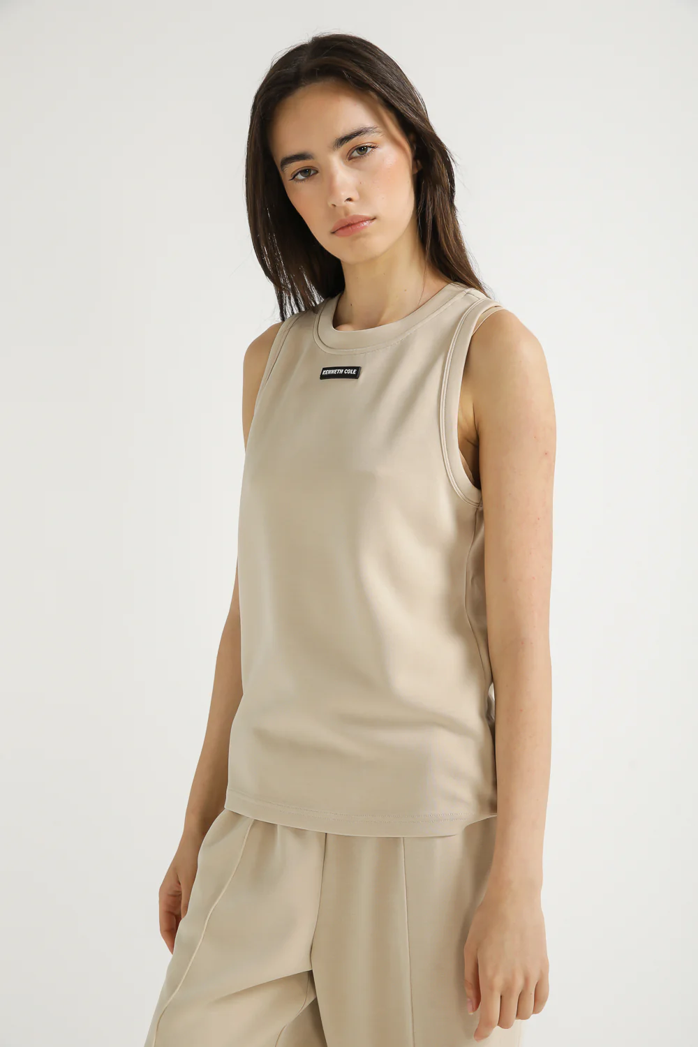Side Zippe Cool Interlock Tank Top - Image 4
