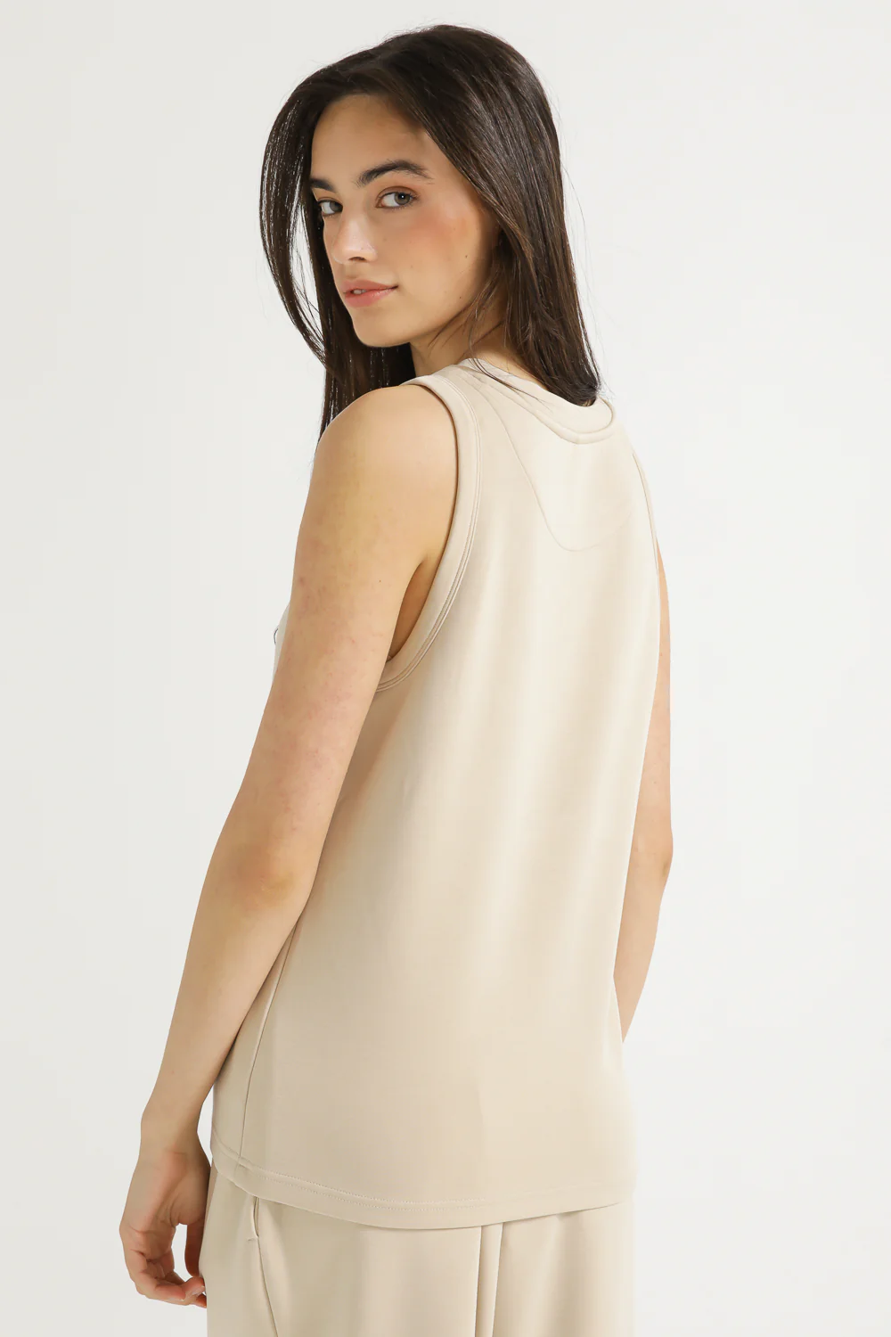 Side Zippe Cool Interlock Tank Top - Image 6