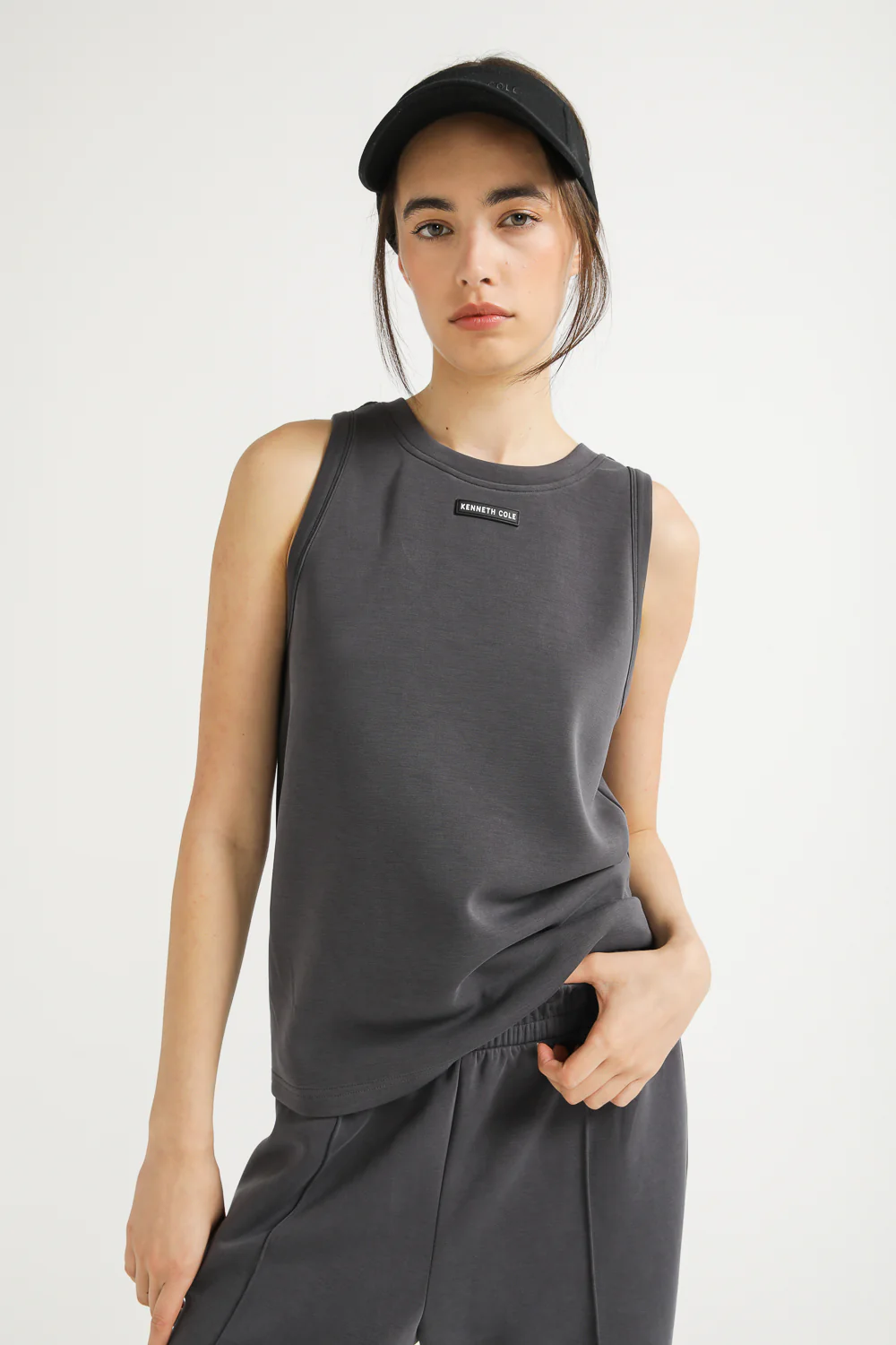 Side Zippe Cool Interlock Tank Top - Image 8