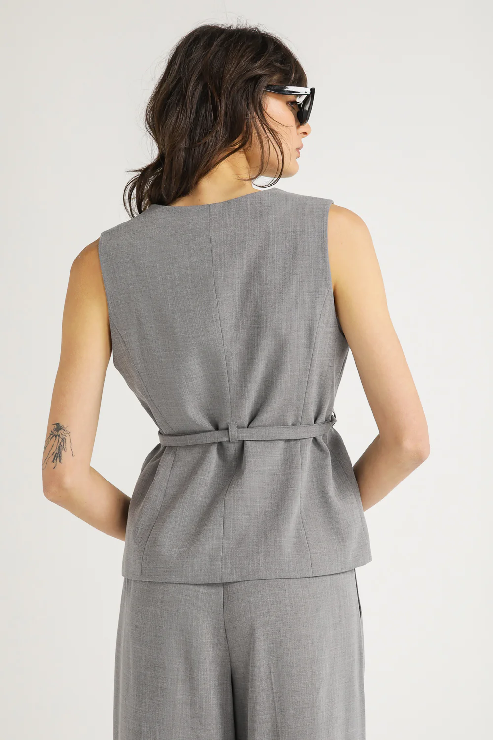 Tailored Belted Vest - Image 9