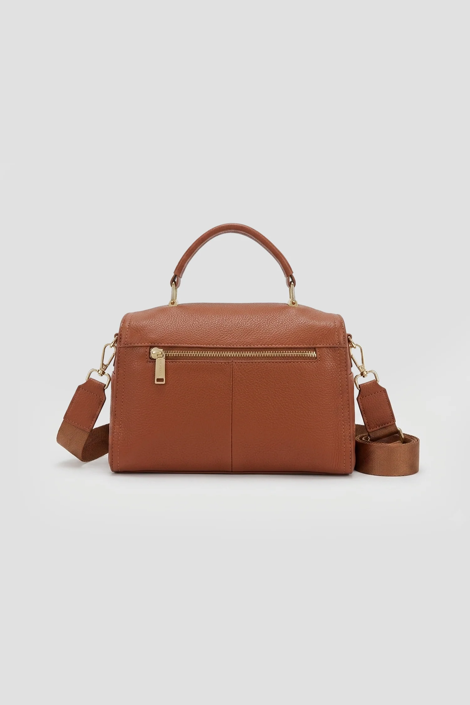 Mini Leather Structured Crossbody Bag - Image 3