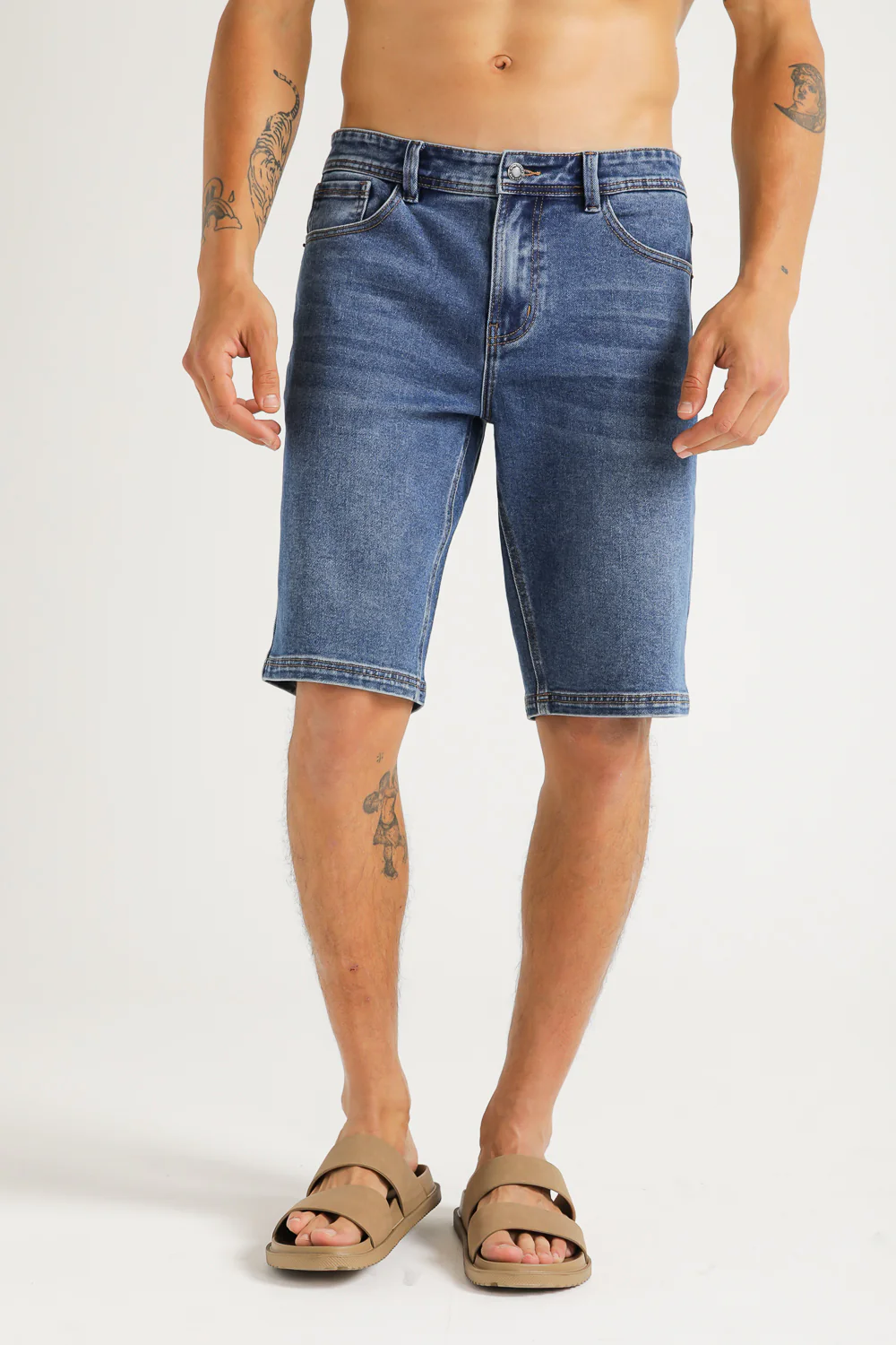 Denim Bermuda Shorts - Image 10