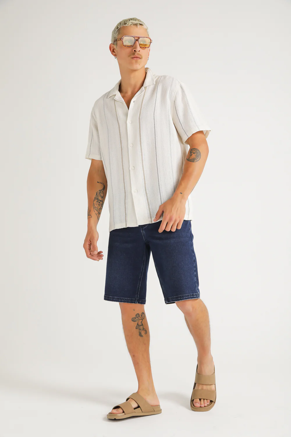 Denim Bermuda Shorts - Image 6