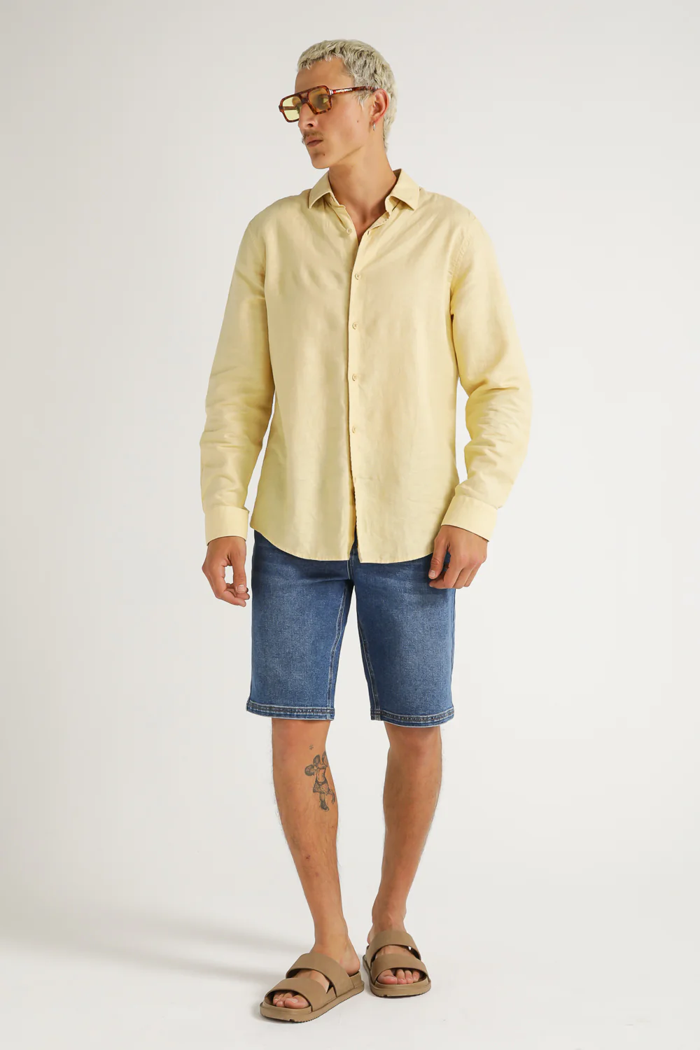 Denim Bermuda Shorts - Image 7