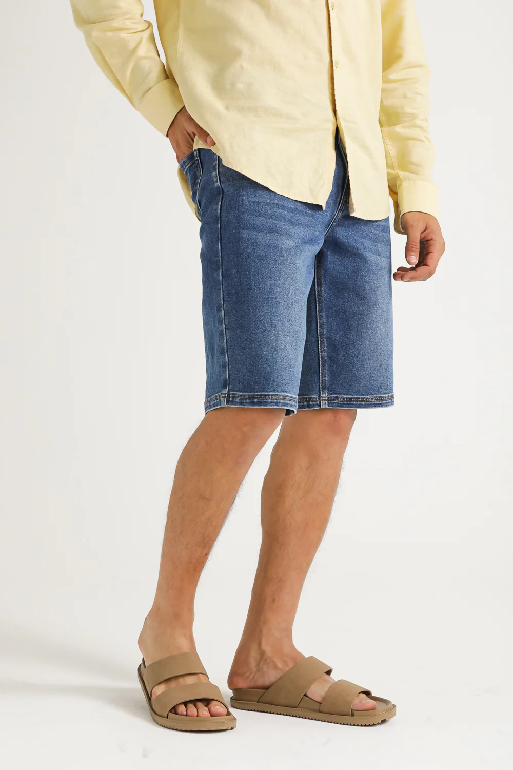 Denim Bermuda Shorts - Image 9