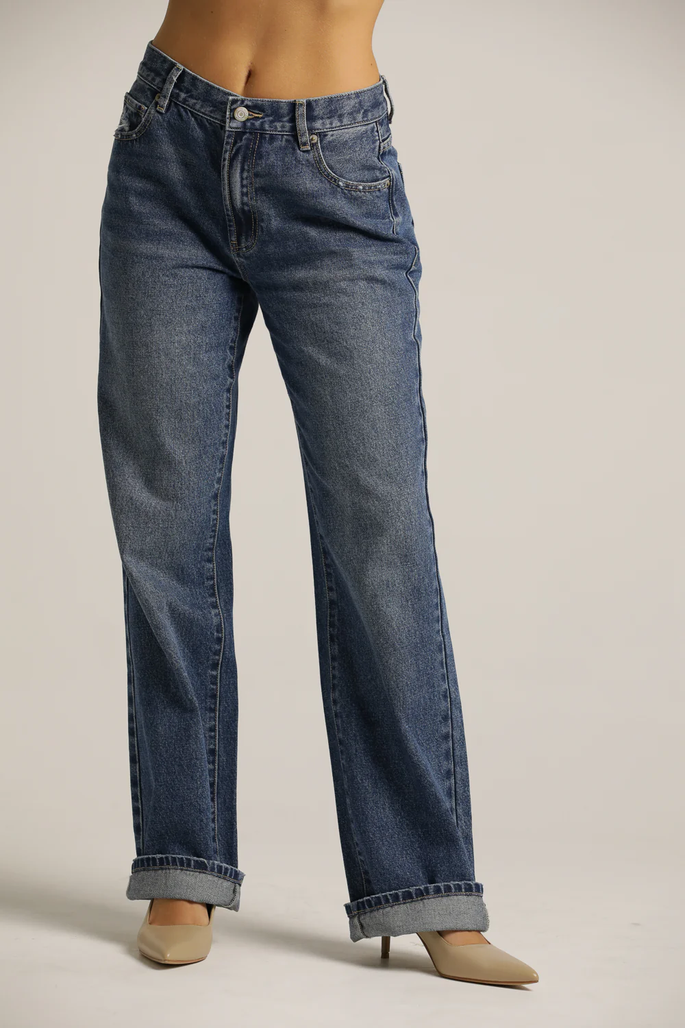 High Rise Straight Leg Jeans - Image 6
