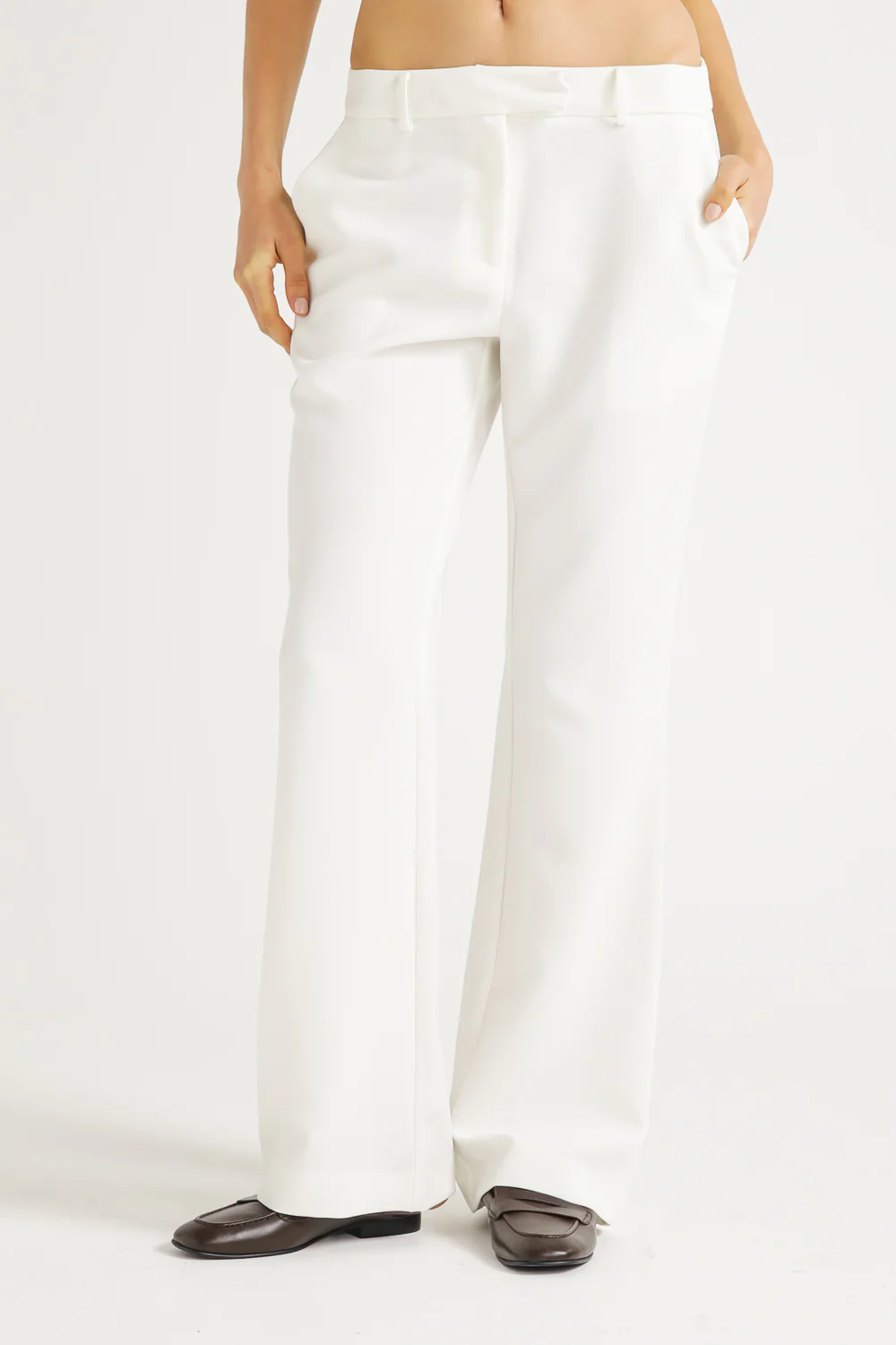Straight Leg Tailored Trousers - Image 2