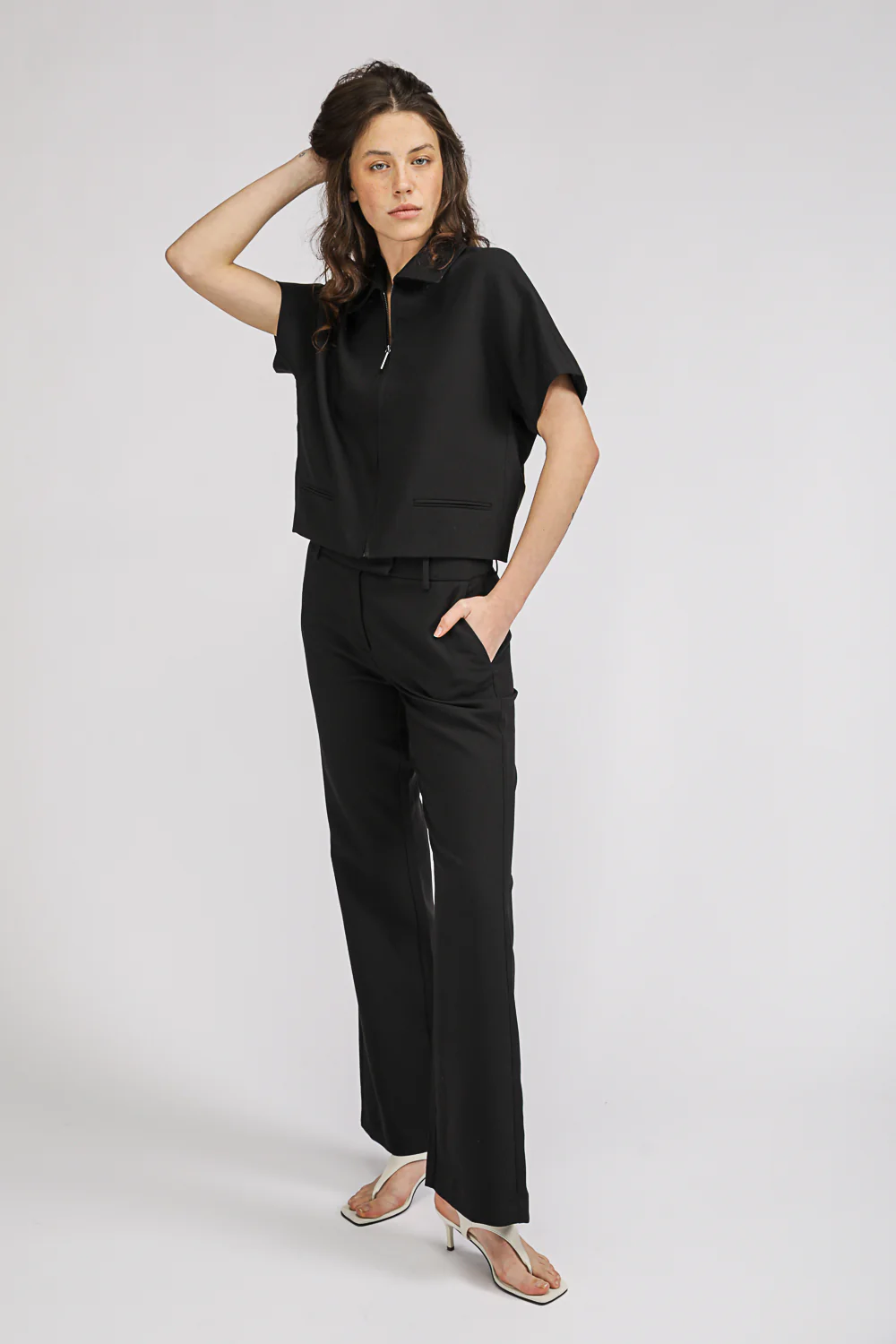 Straight Leg Tailored Trousers - Image 9