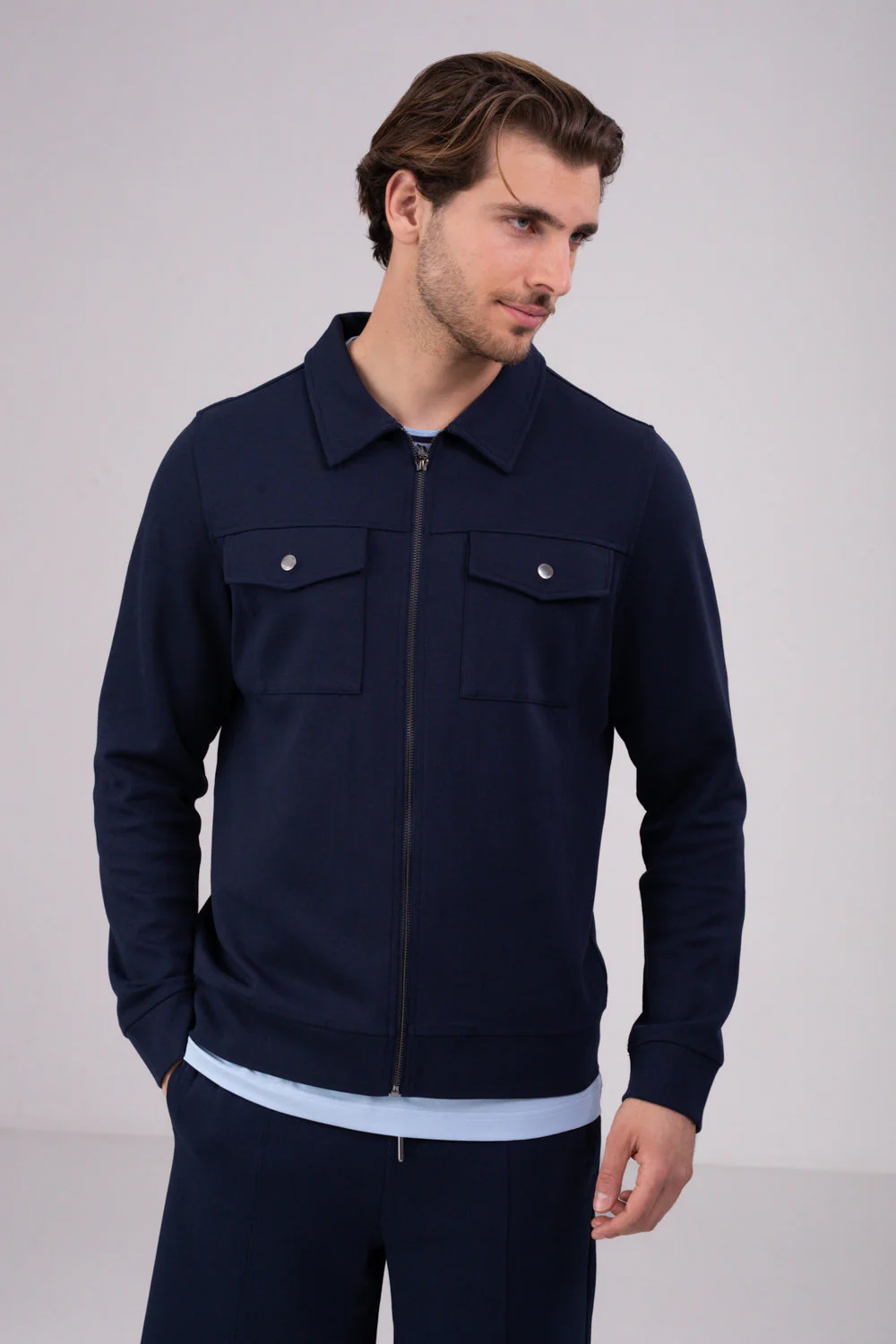Zip Up Overshirt - Image 8
