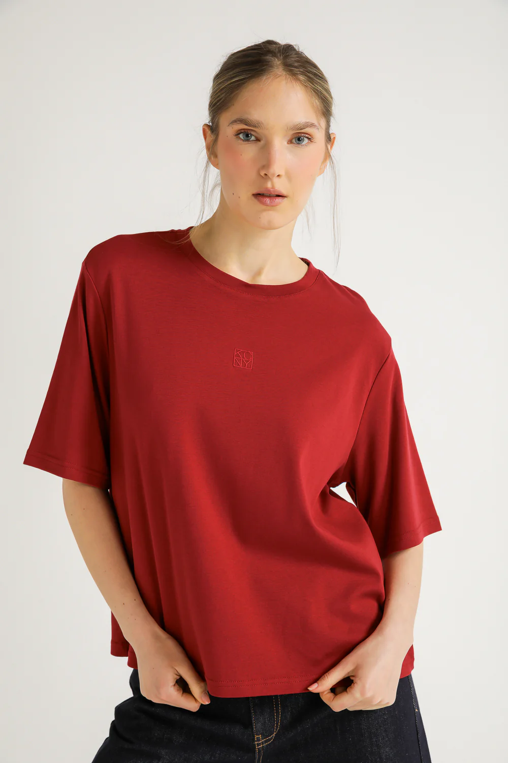 T-Shirt With Embroidery Logo - Image 10