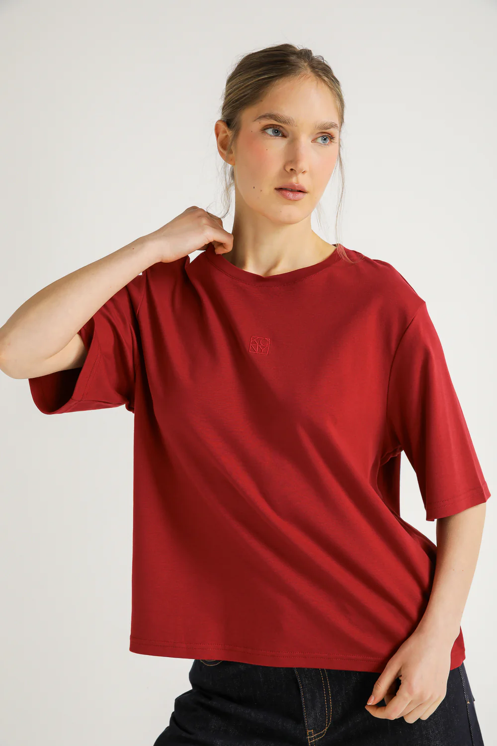 T-Shirt With Embroidery Logo - Image 12