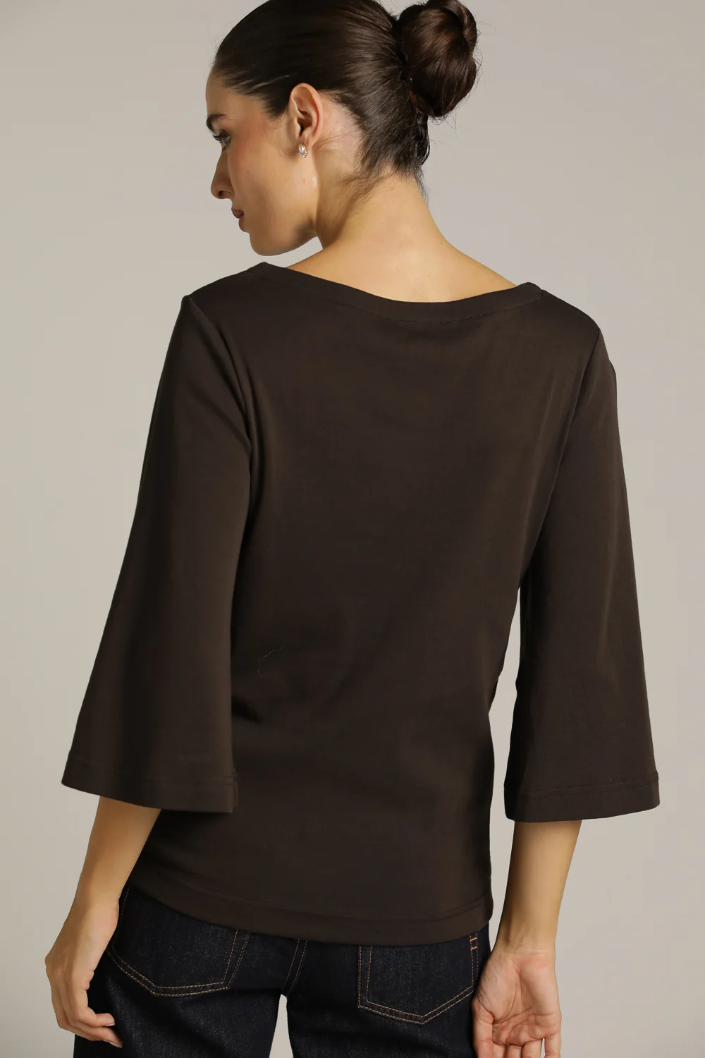 Three Quarter Sleeve Puff T Shirt - Image 12